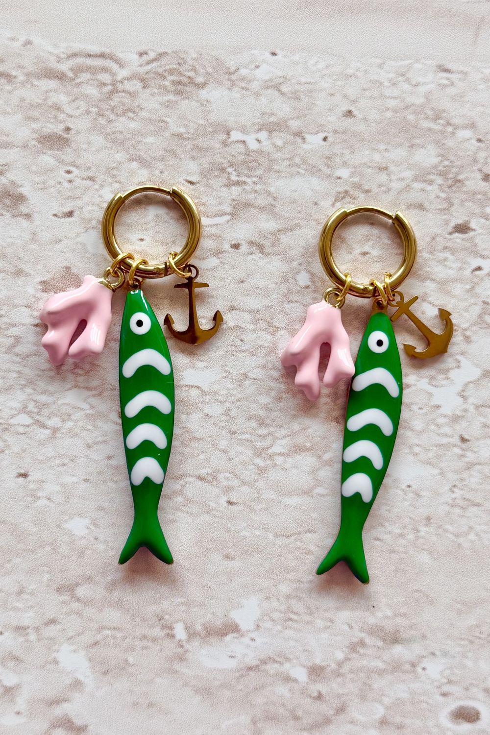 Emerald Tide Earrings – Mosk Melbourne jewellery at Marval Designs