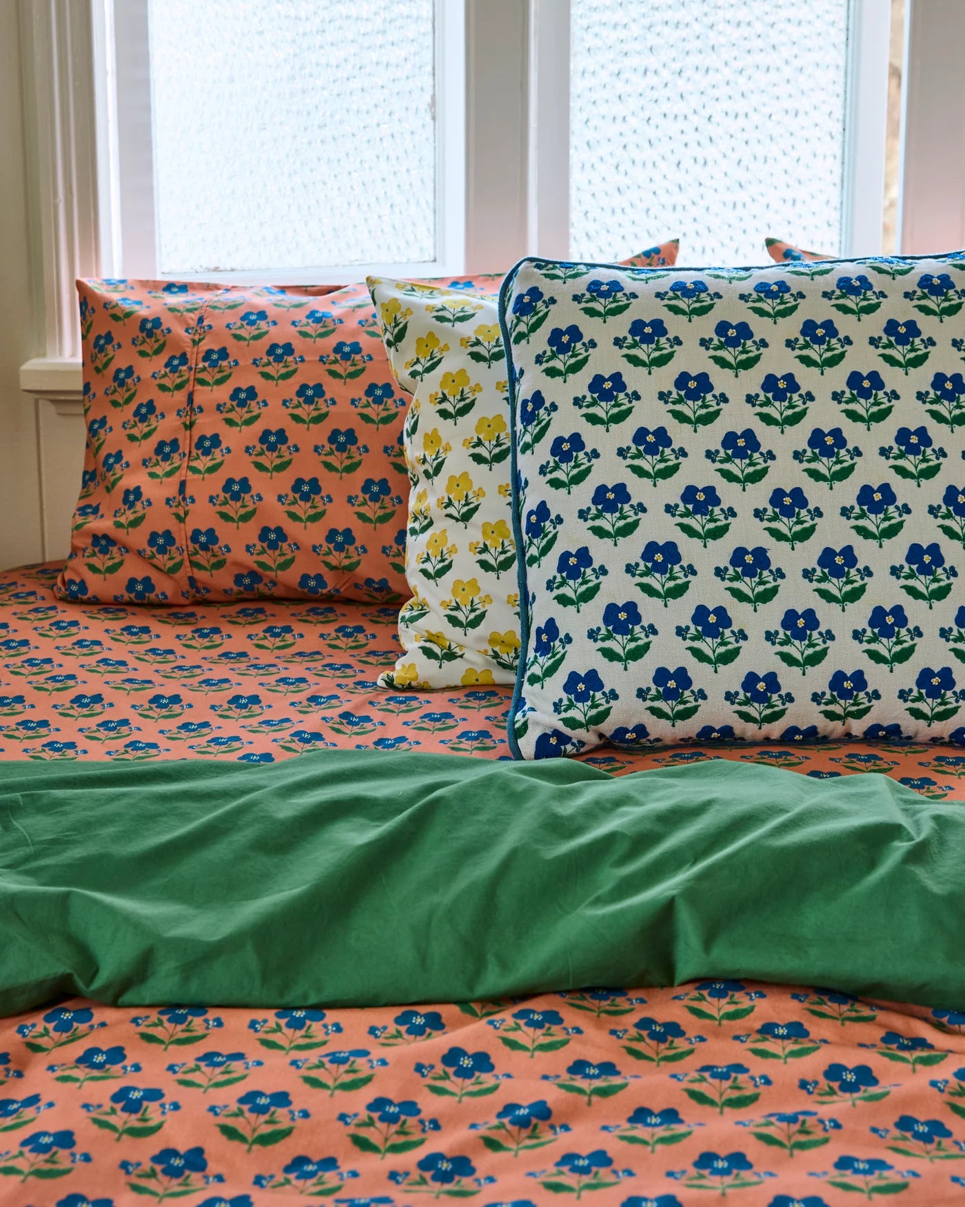 Kip & Co x Anna Spiro Indian Summer Rose Organic Cotton Pillowcases 2P