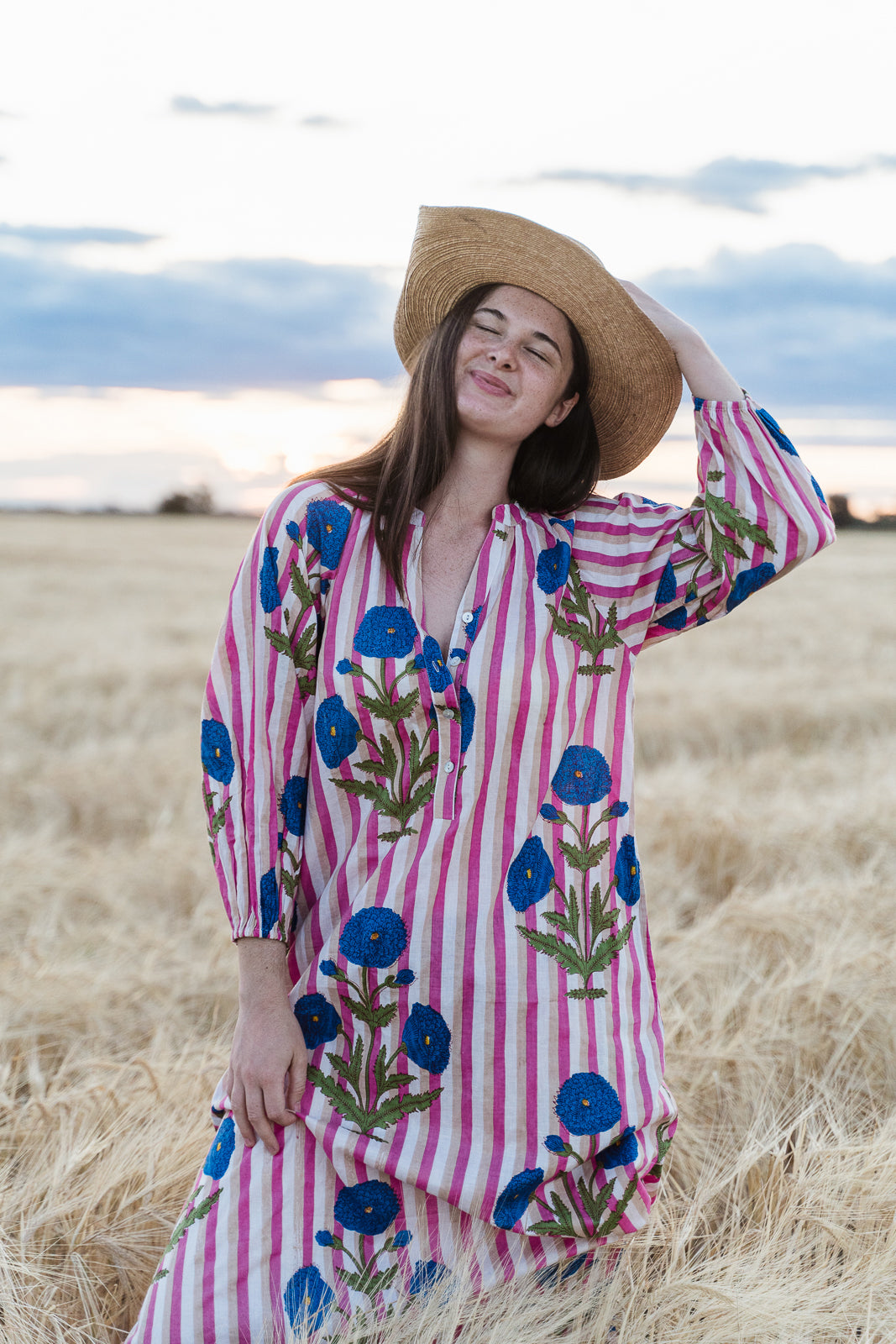 Grace & May Meadow Stripe Dress