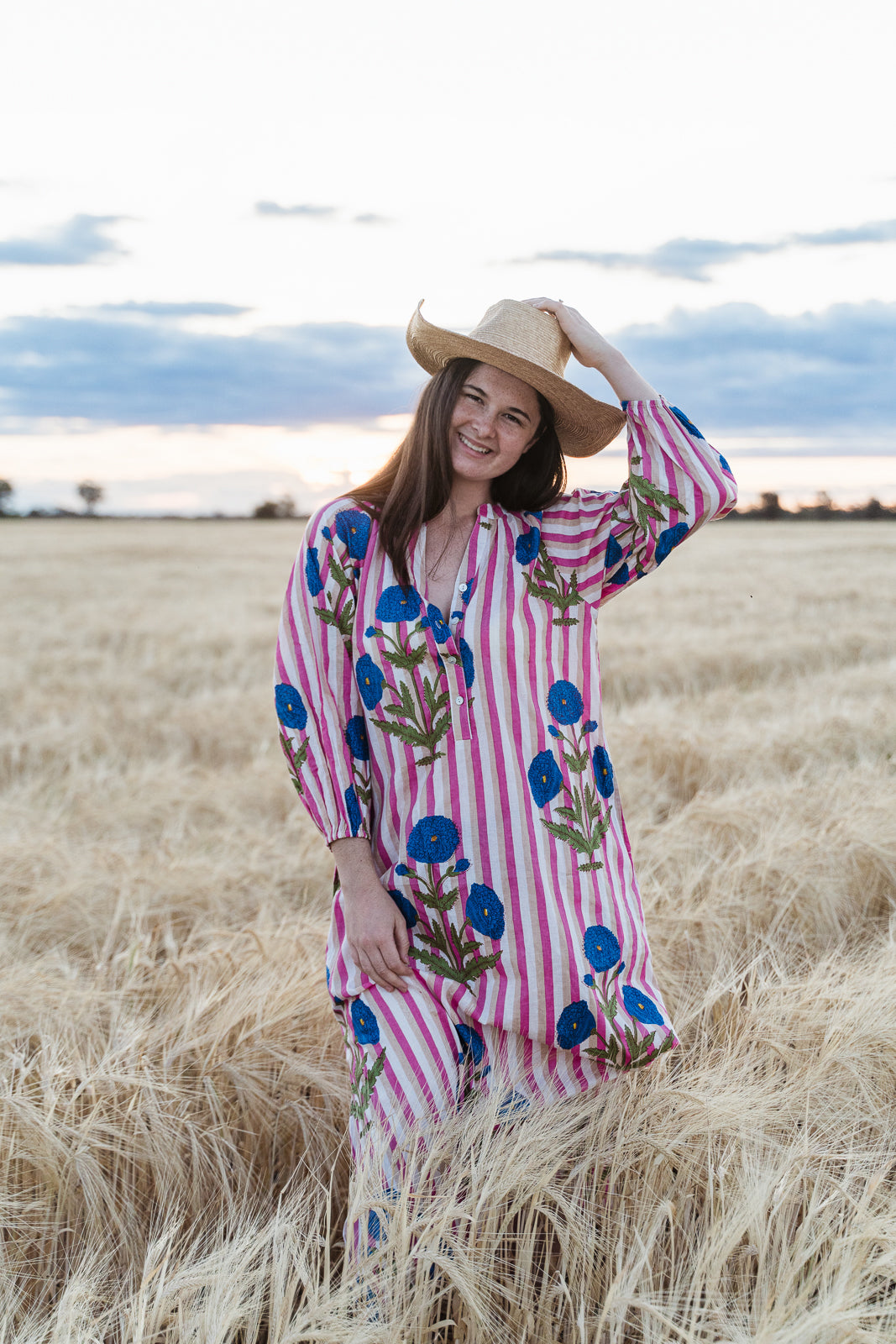 Grace & May Meadow Stripe Dress