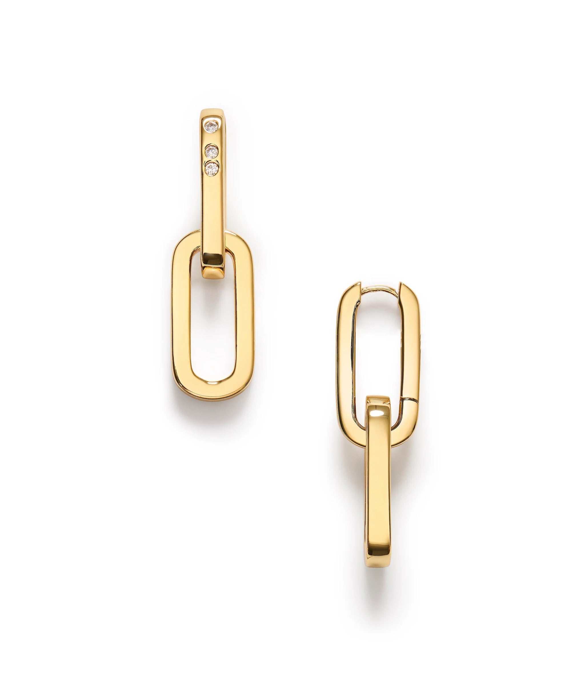 ANNI LU GOLDEN LINK EARRINGS GOLD