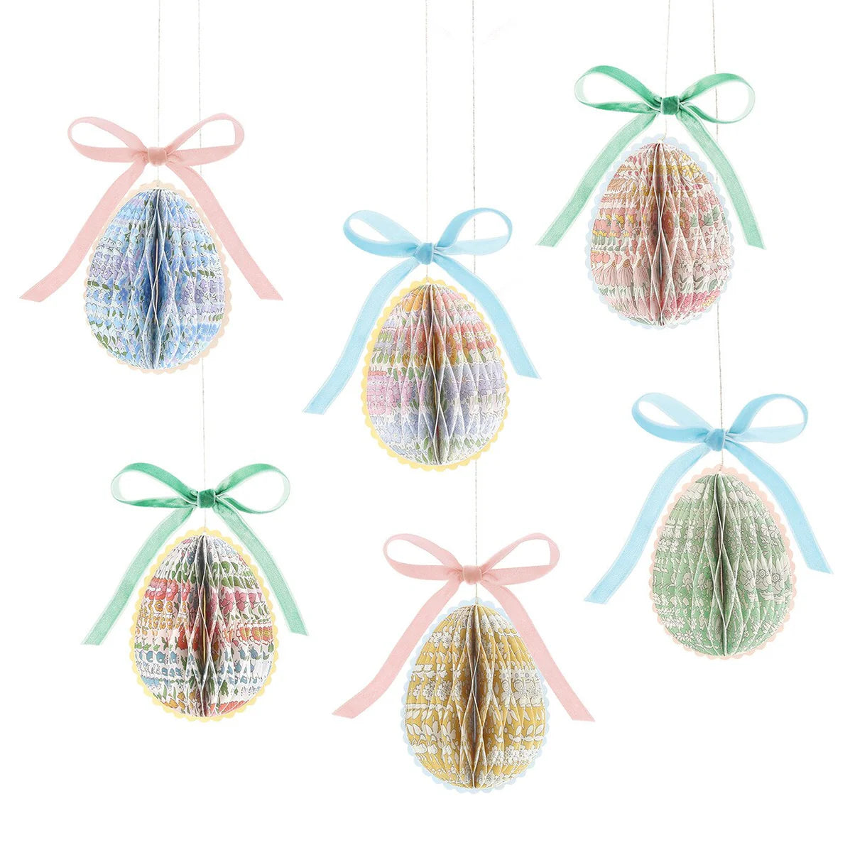Liberty Paper Honeycomb Egg Decorations Pk6