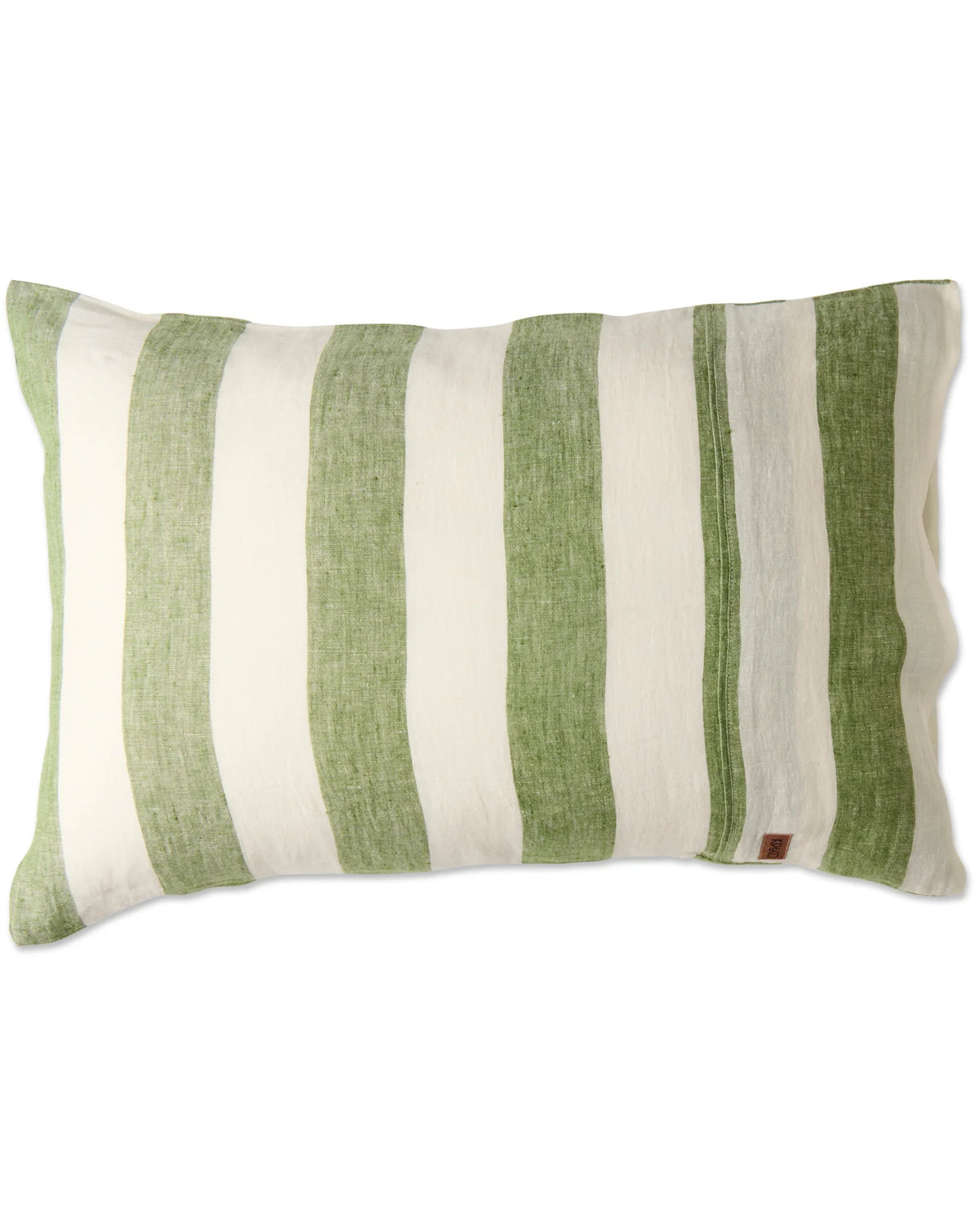 Kip & Co Moss Stripe Linen Pillowcases