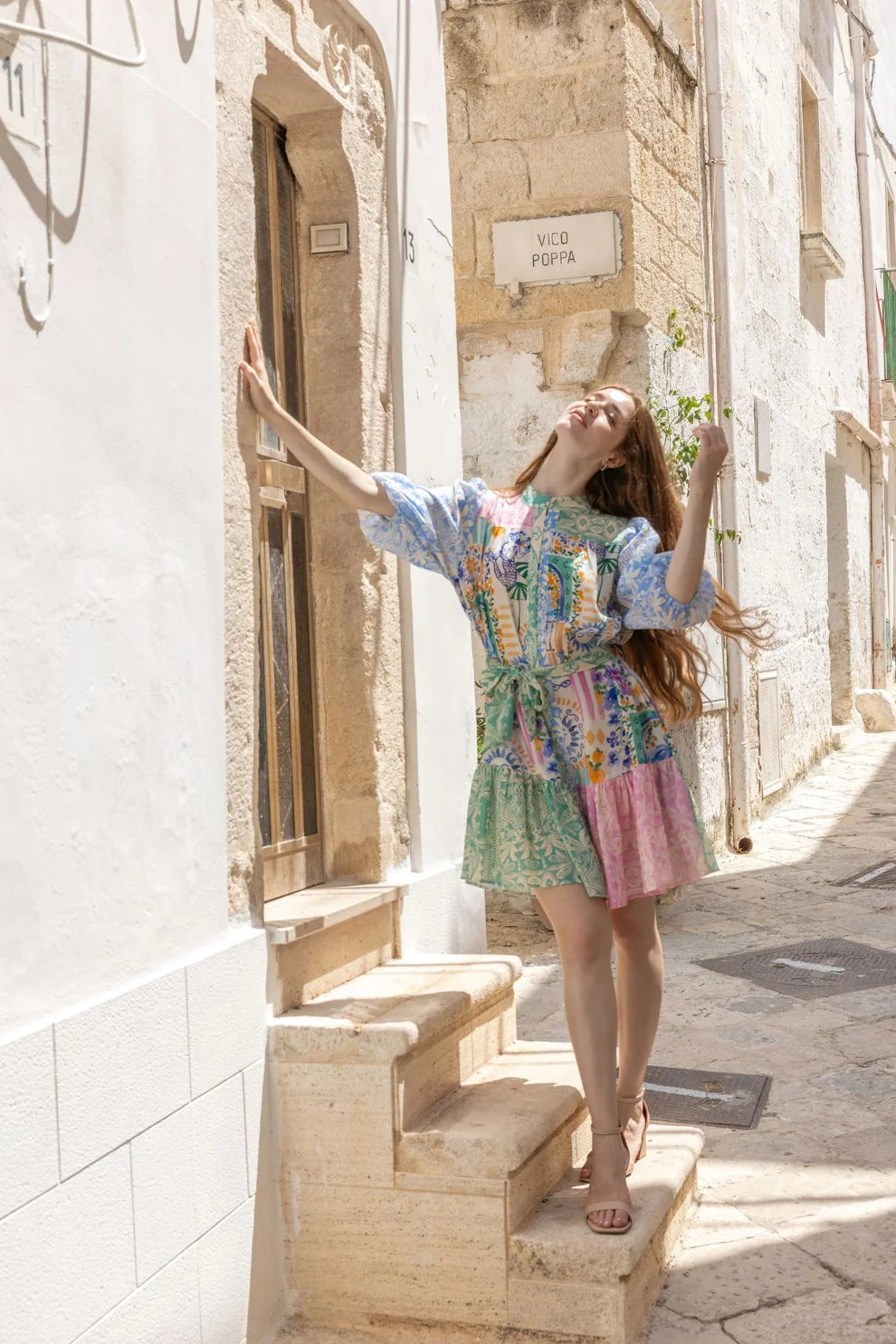 Kachel Riley Short Sleeve Mini Dress