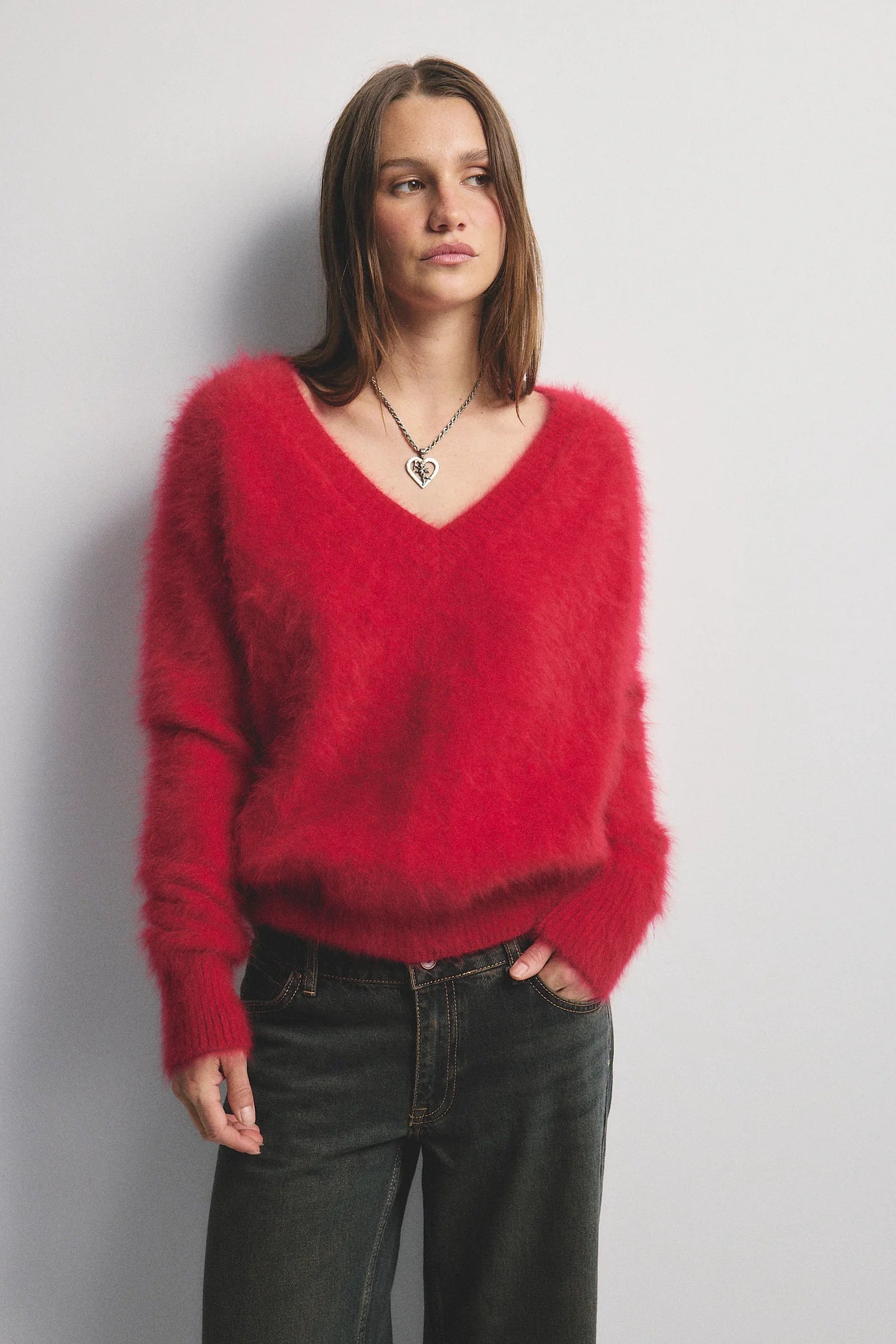 World Of Nomads Olivia Cashmere V Neck Sweater
