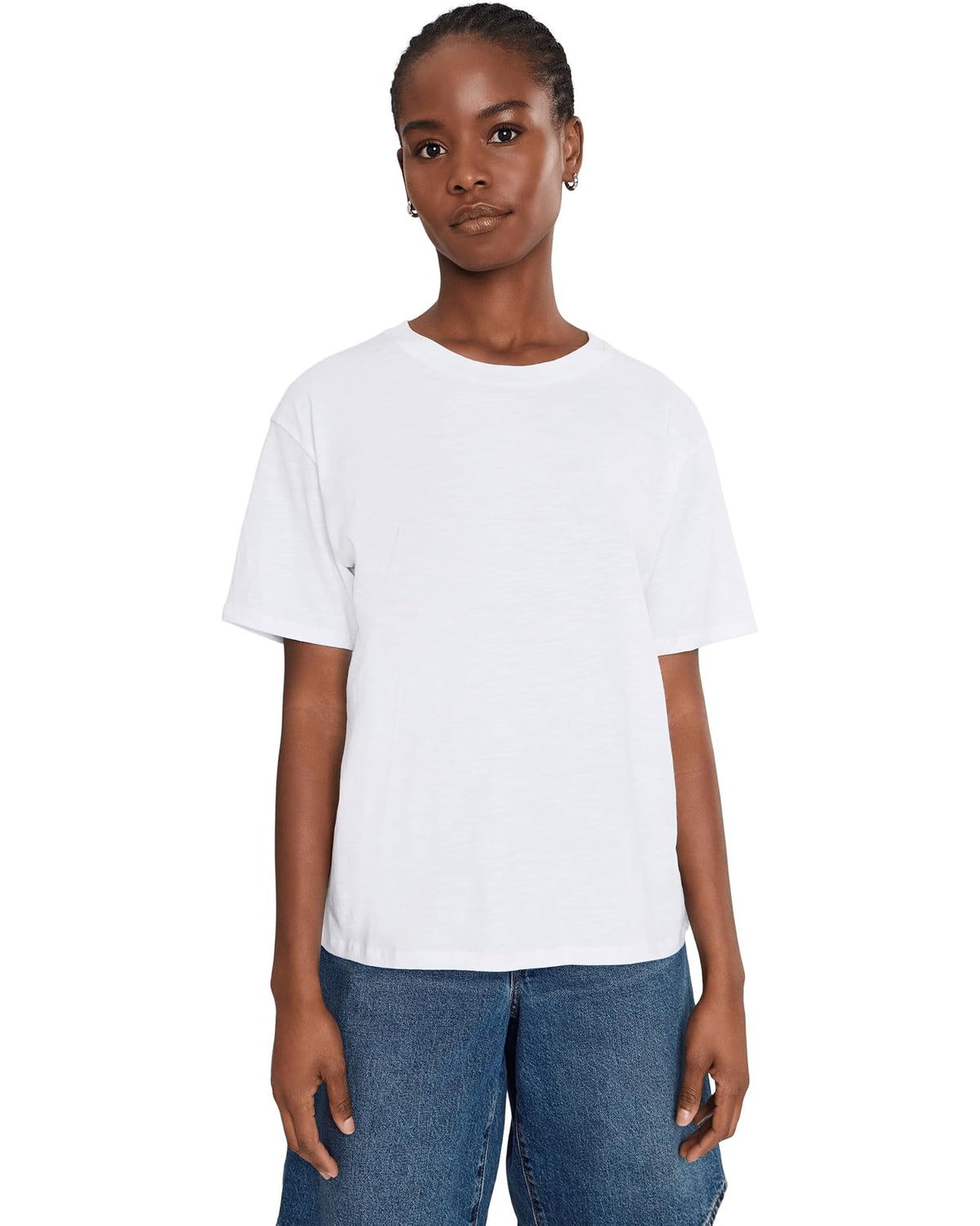 Splendid Louisa Boyfriend Short Sleeve Tee - White