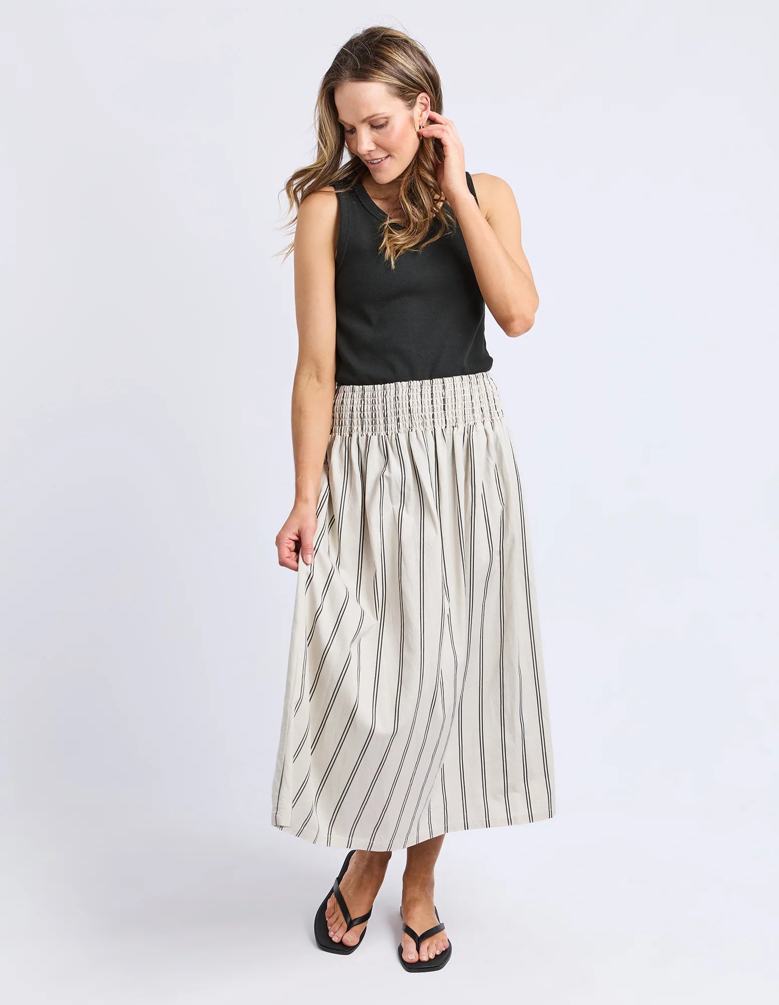 Elm Riley Stripe Skirt