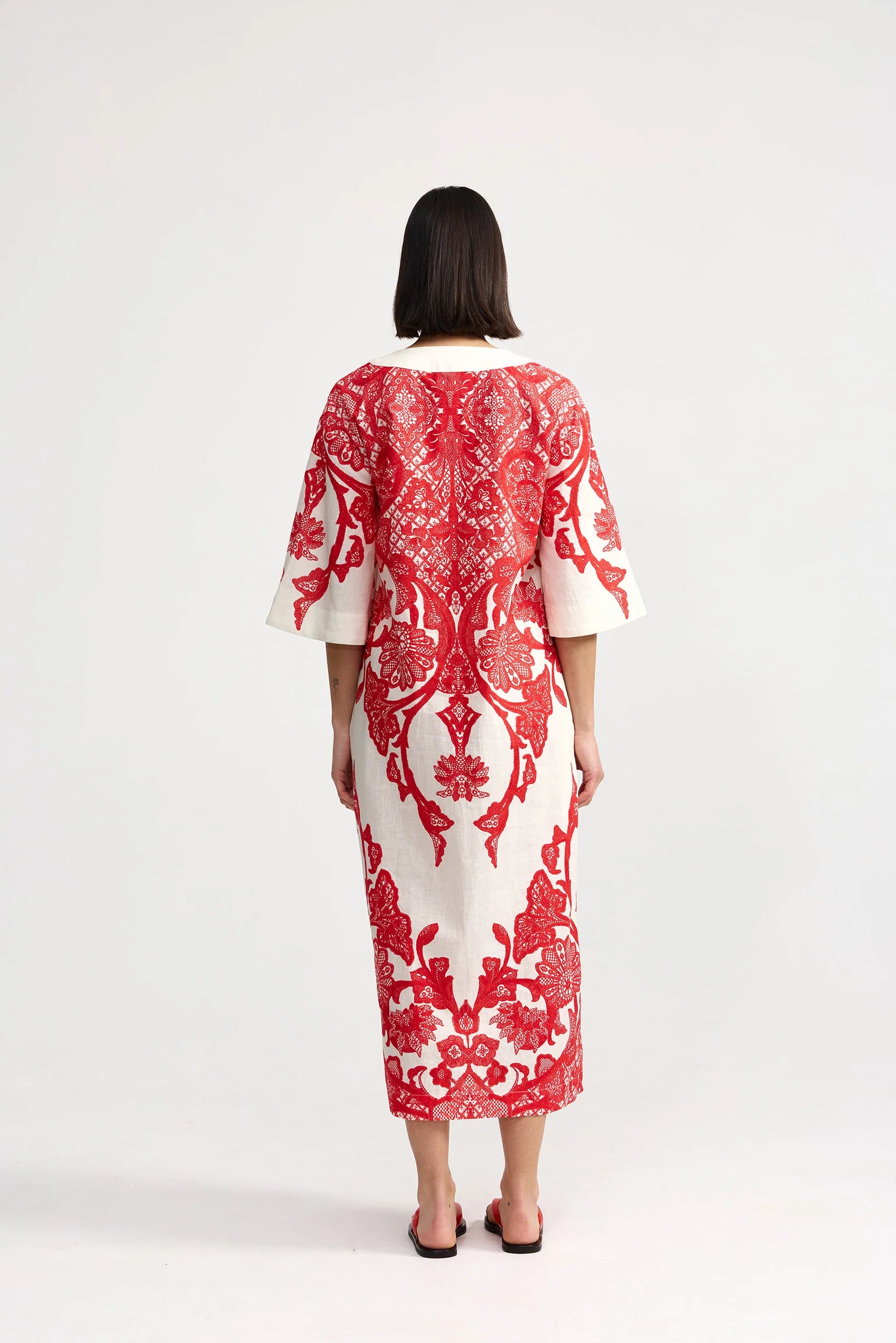 Aston Studio Bridget Dress Ruby Antique