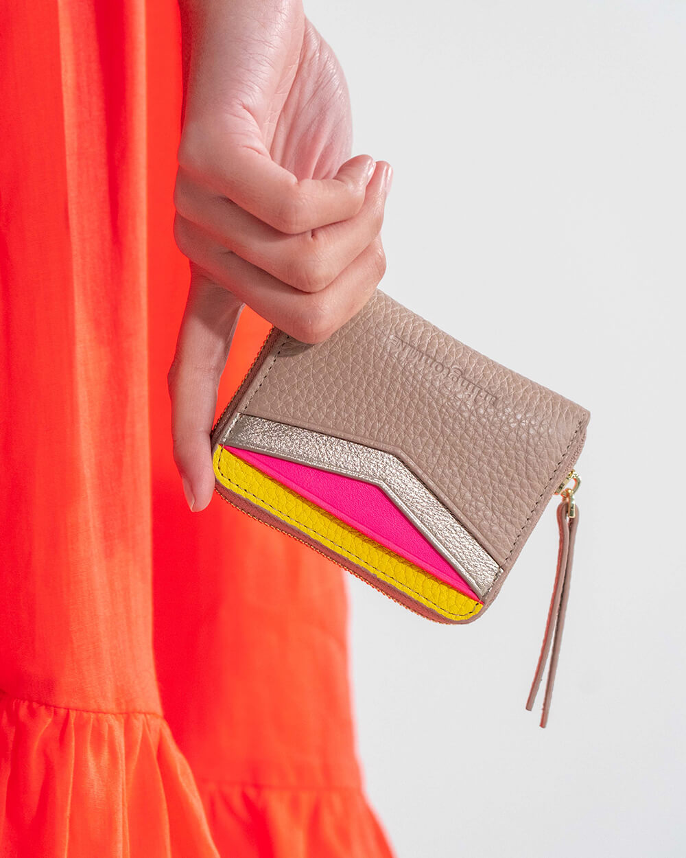 Arlington Milne Alexis Zip Purse - Fawn Multi