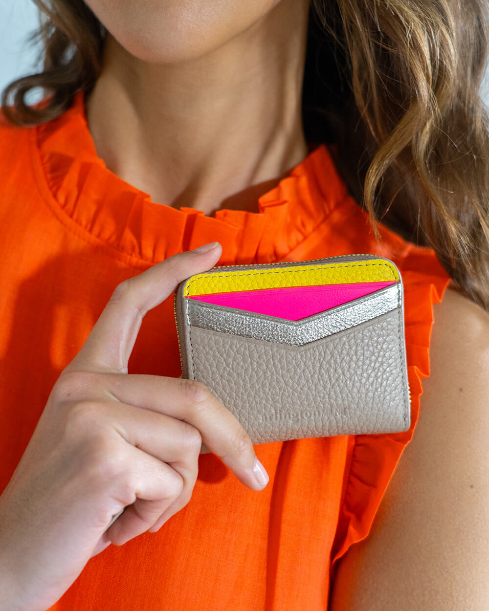 Arlington Milne Alexis Zip Purse - Fawn Multi