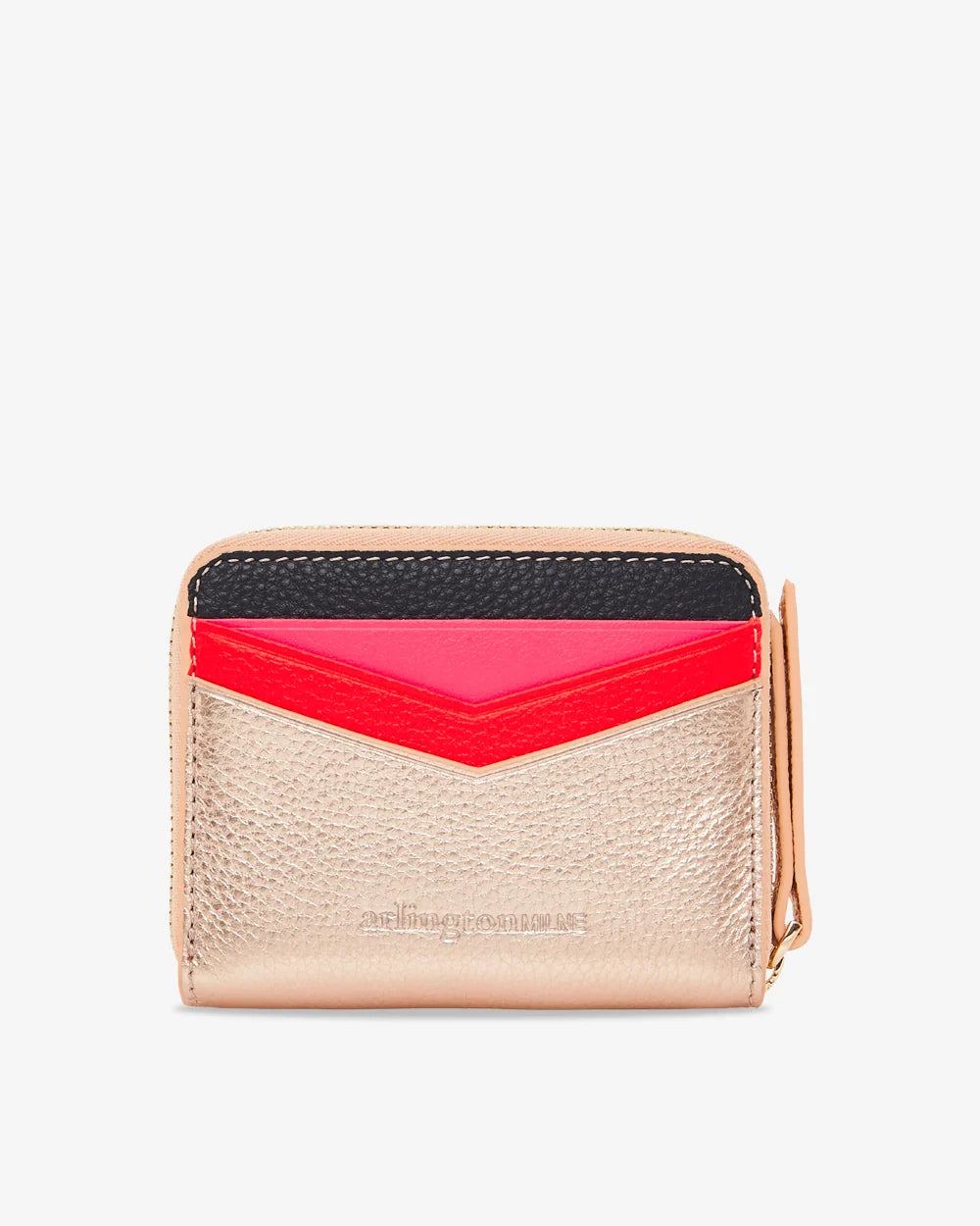Arlington Milne Alexis Zip Purse - Rose Gold Multi