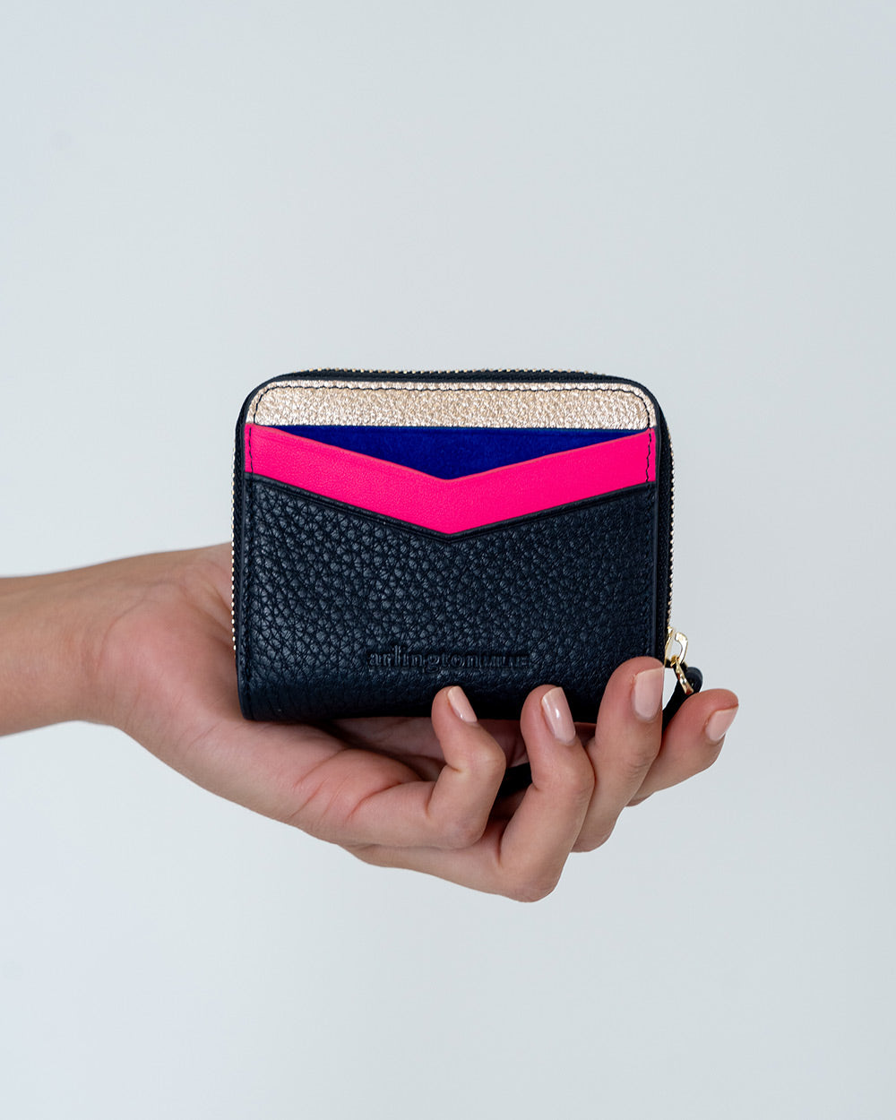 Arlington Milne Alexis Zip Purse - Navy Multi
