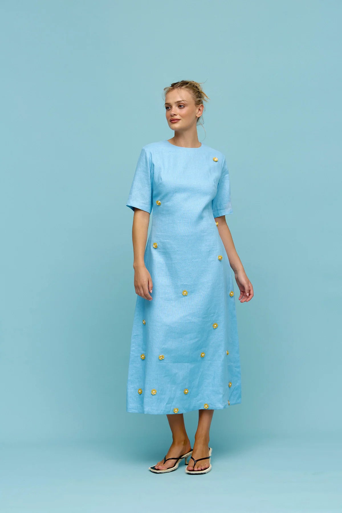 Binny Advantage Short Sleeve Midi Dress Dress