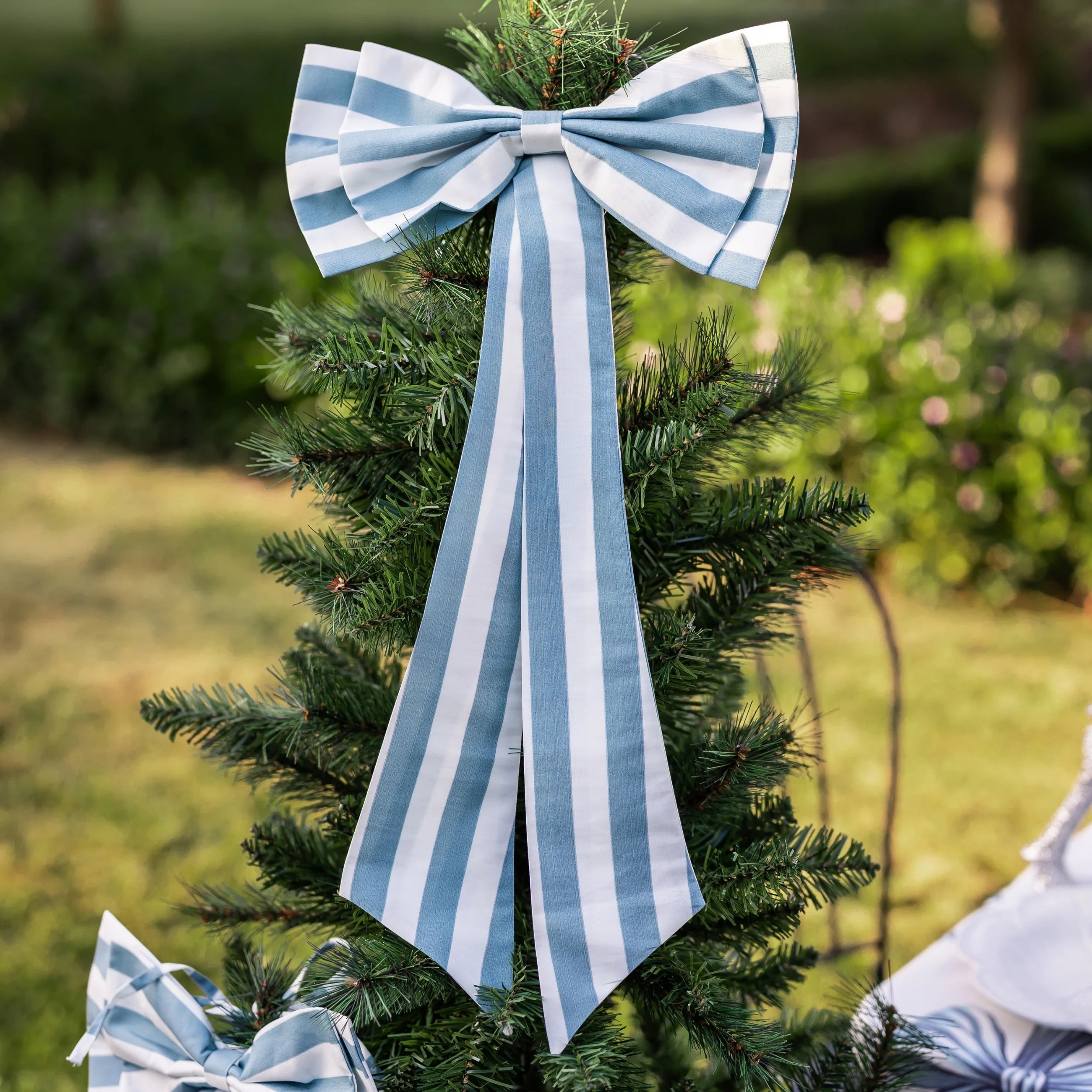 Blue Bow Stripe