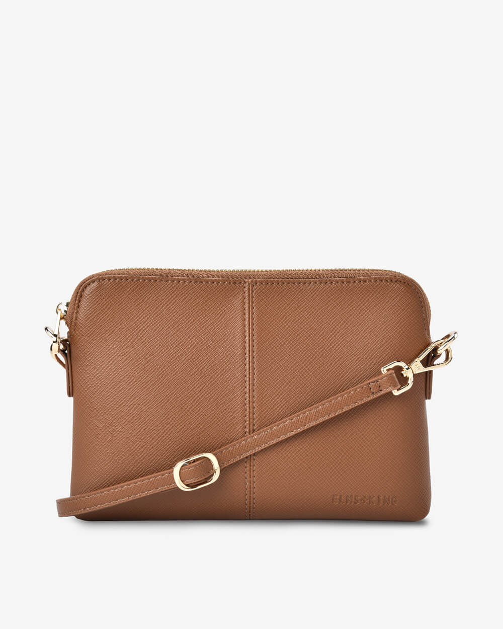 Elms + King Bowery Wallet - Tan Saffiano