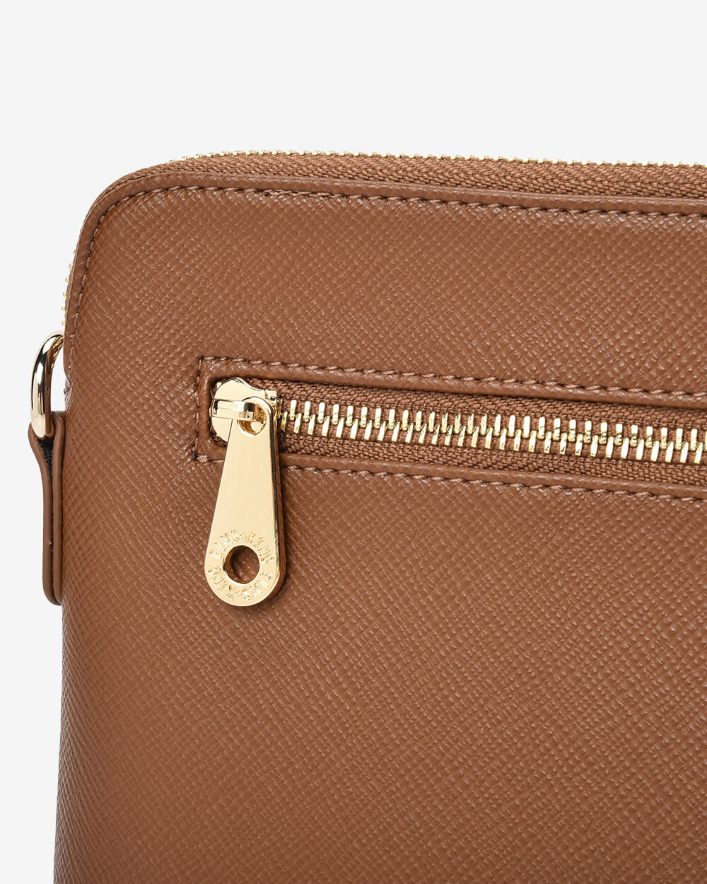 Elms + King Bowery Wallet - Tan Saffiano