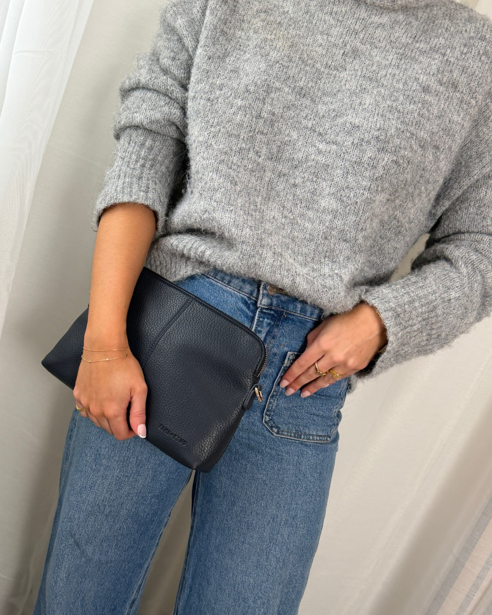 Elms + King Burbank Crossbody Large - French Navy