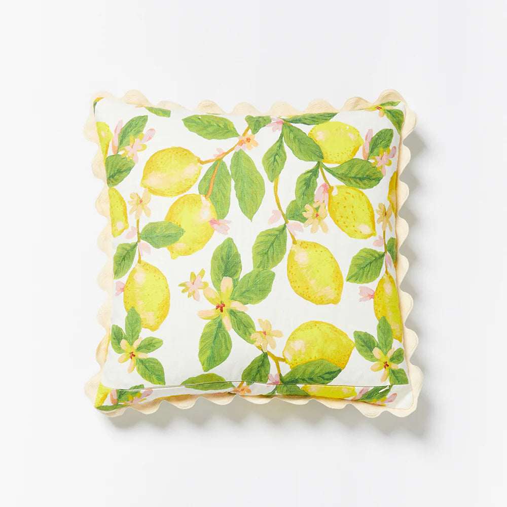 Bonnie & Neil Capri Yellow Cushion 50cm