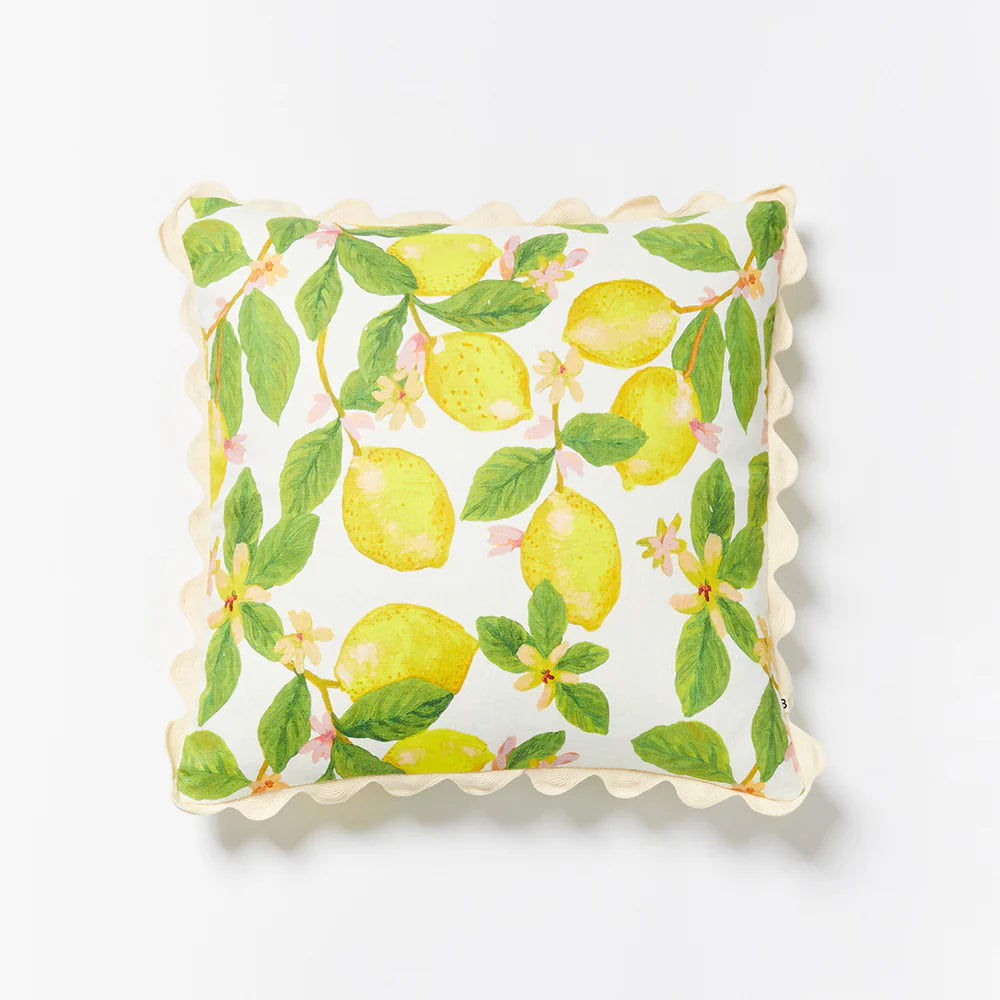 Bonnie & Neil Capri Yellow Cushion 50cm