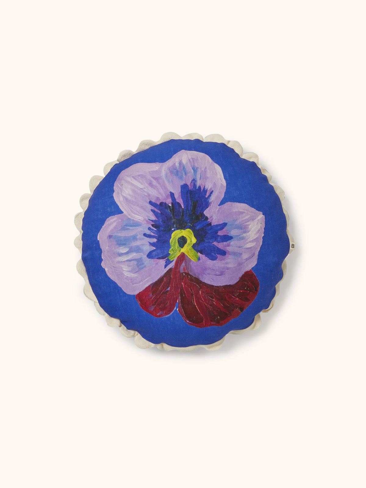Bonnie & Neil Pansy Klein Round Cushion 45cm