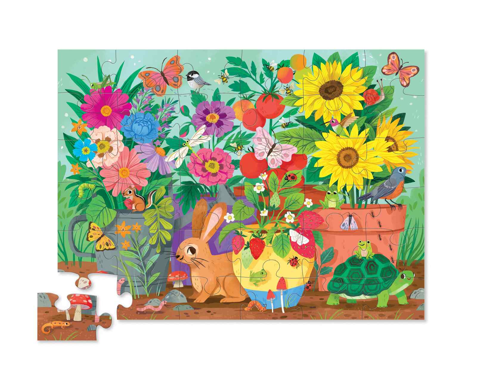 Classic Floor Puzzle Garden Friends