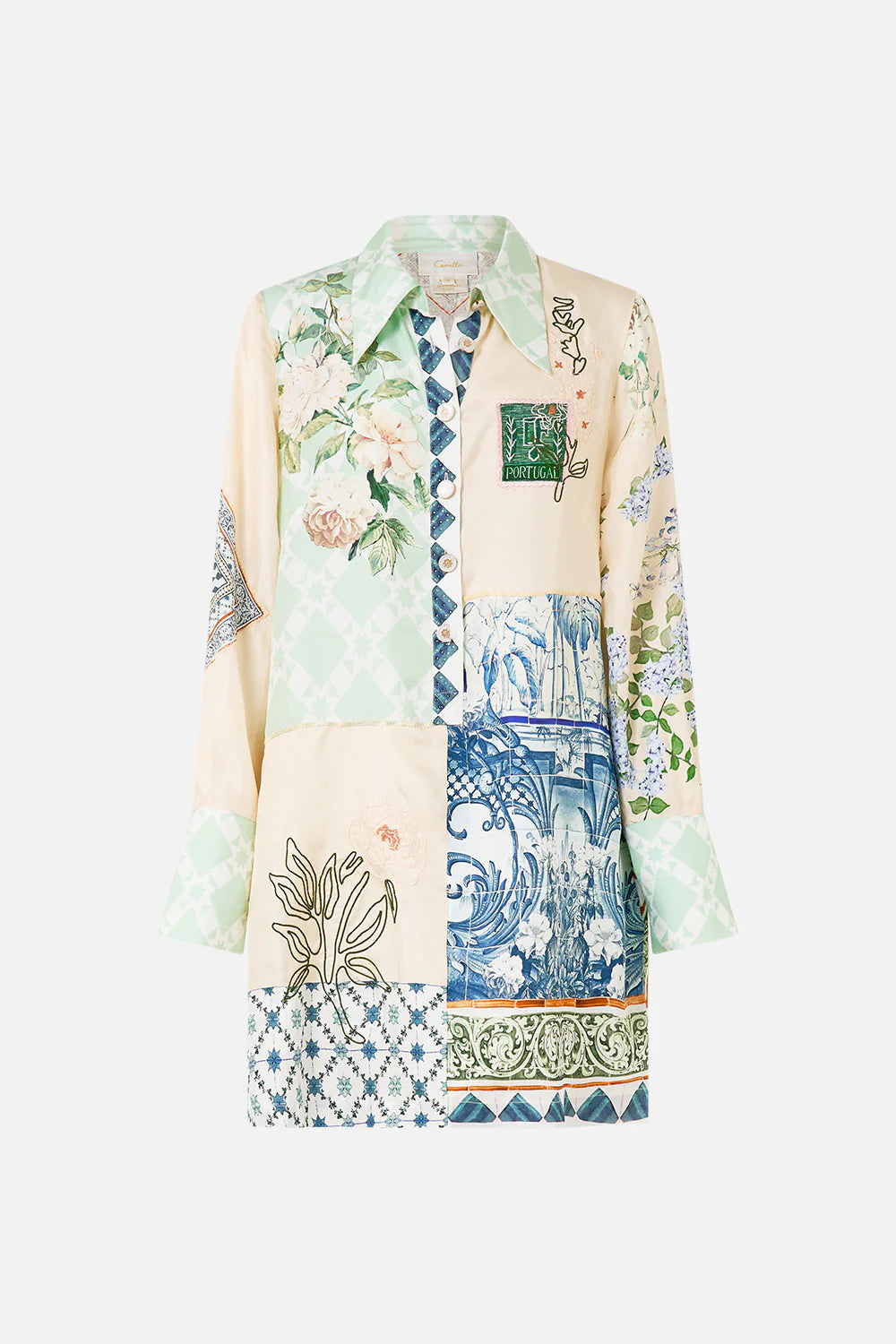 Camilla mini shirt dress Jardim party