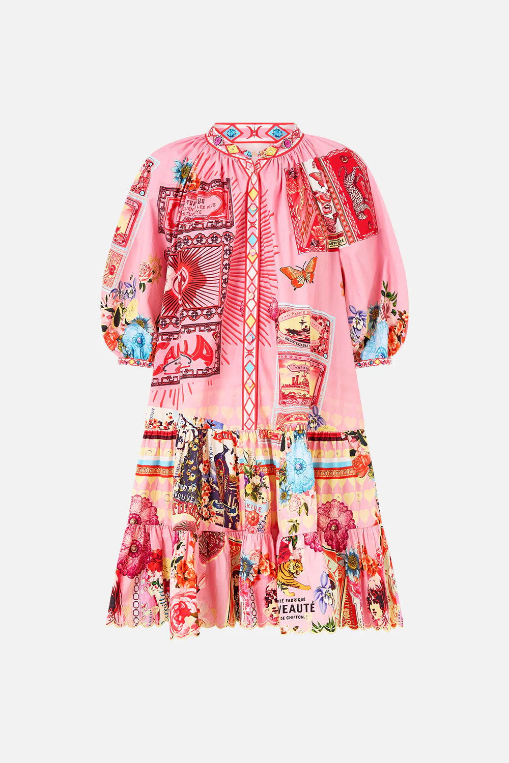 Camilla puff sleeve shirt dress