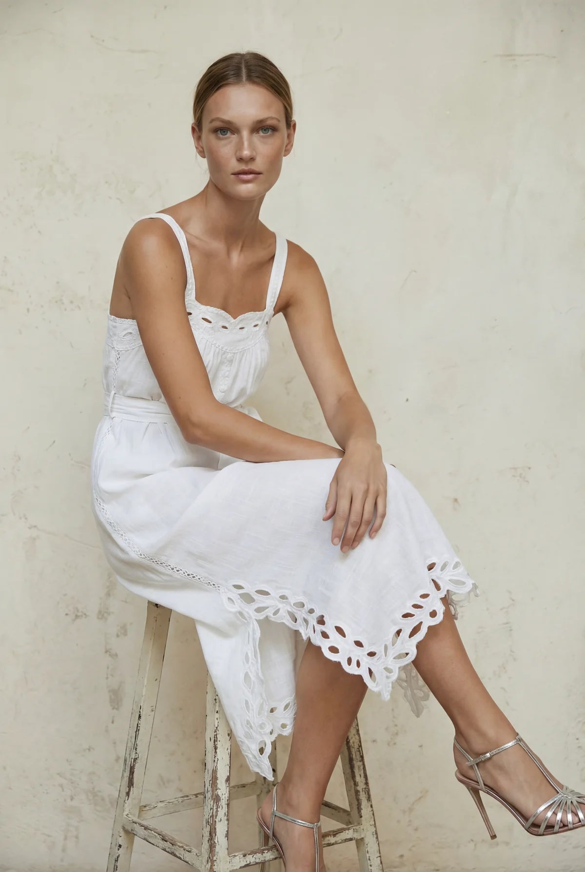 Lola Nina Linen Maxi Dress