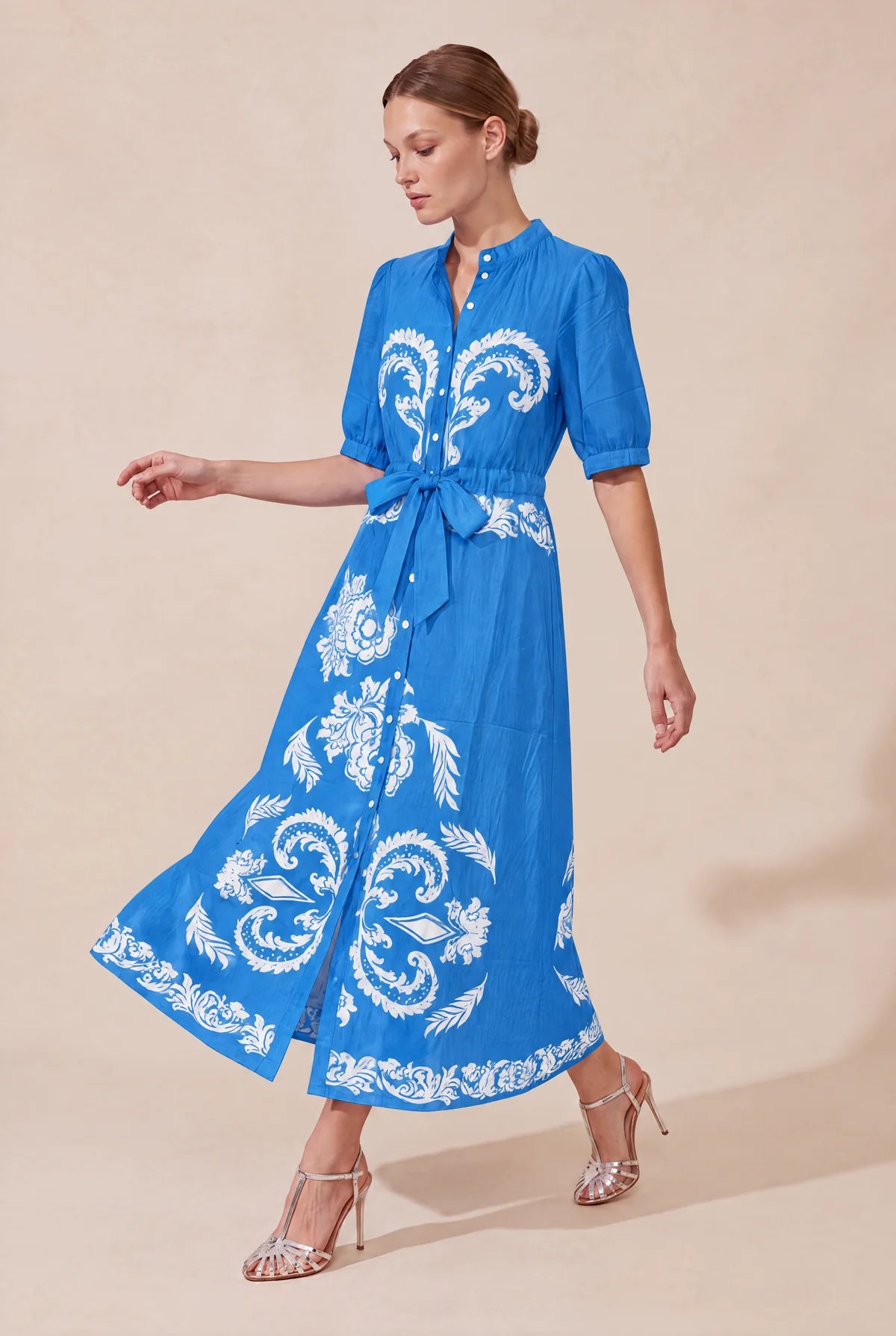 Lola Coast Jewel Capri Cotton Maxi Dress