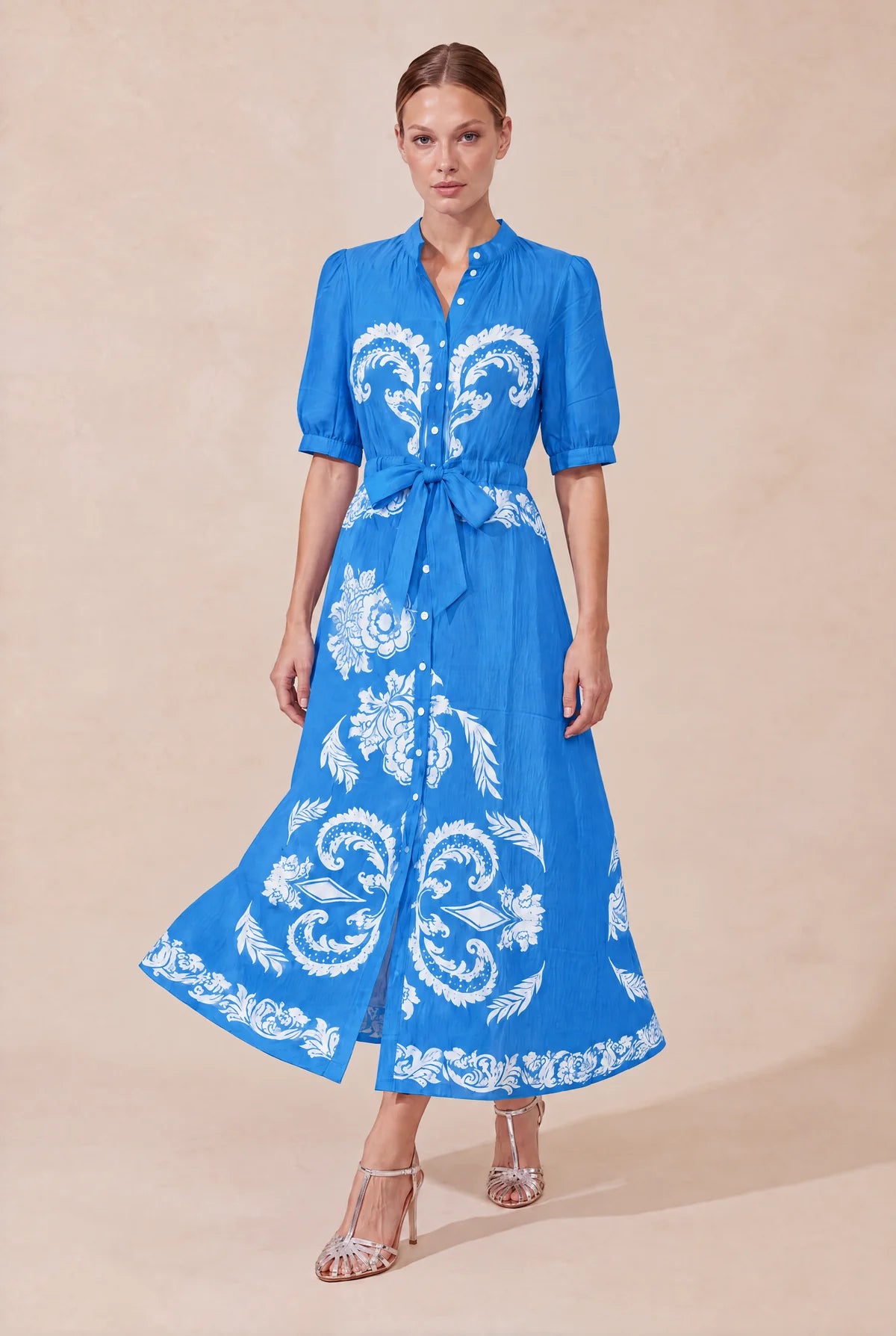 Lola Coast Jewel Capri Cotton Maxi Dress