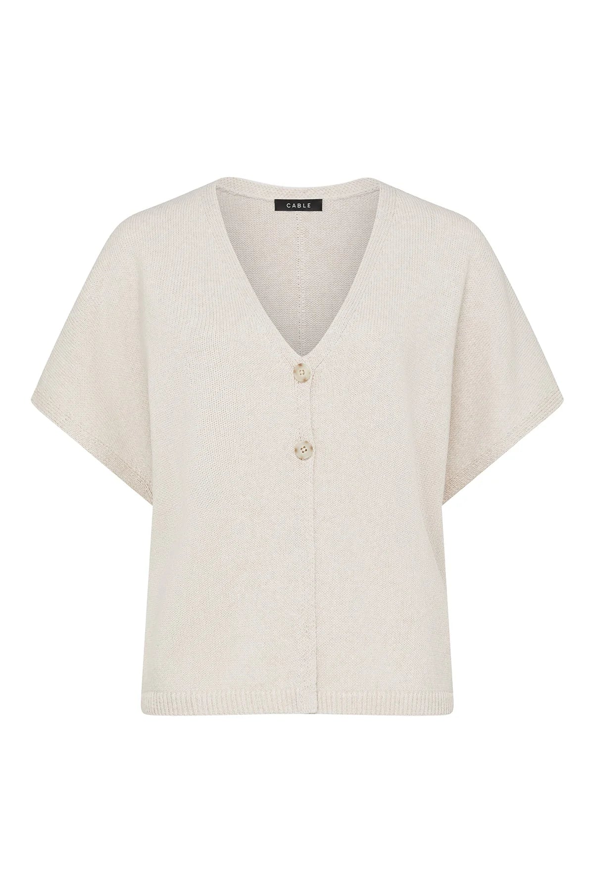 Cable Flax Relaxed Top