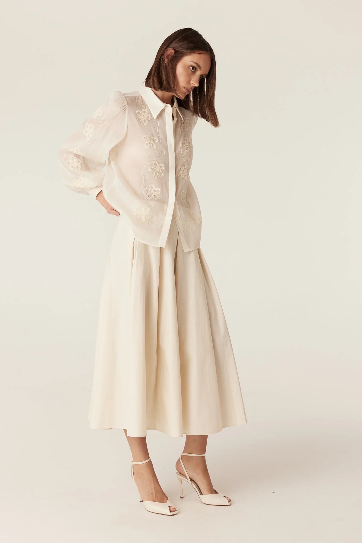 Cable Faith Embroidered Blouse
