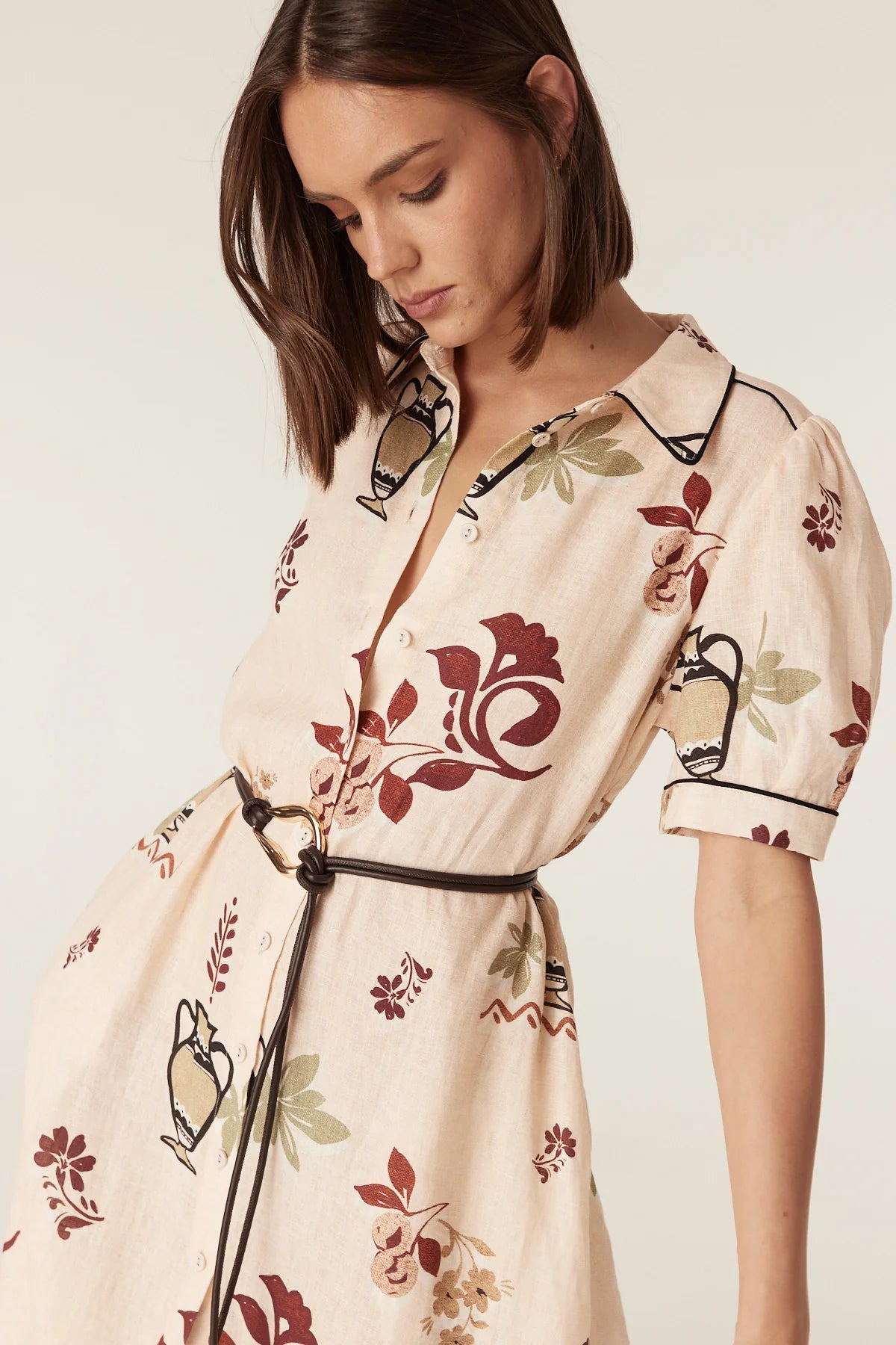 Cable Avondale Linen Midi Dress