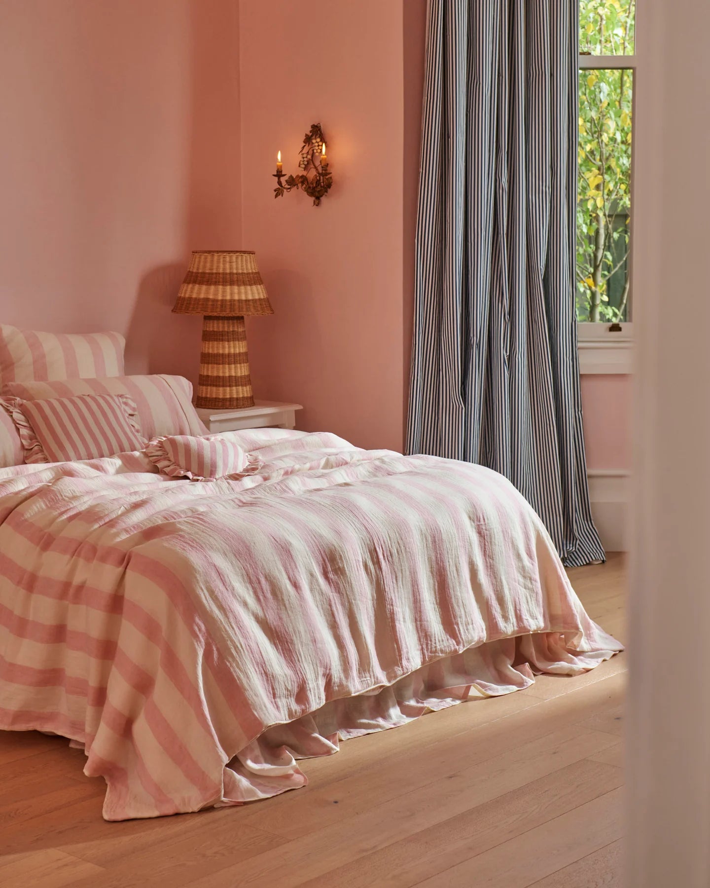 Kip & Co Candy Stripe Linen Quilt Cover