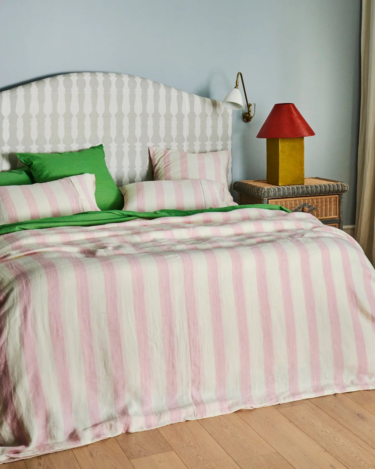 Kip & Co Candy Stripe Linen Quilt Cover
