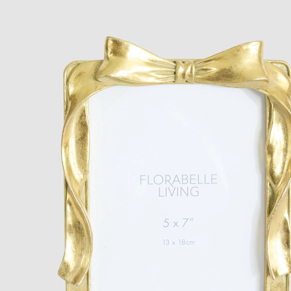 Lumi Bow Photo Frame Gold