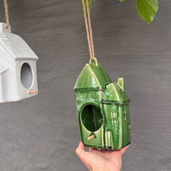 Mode Bird House Green 14x12x24cm