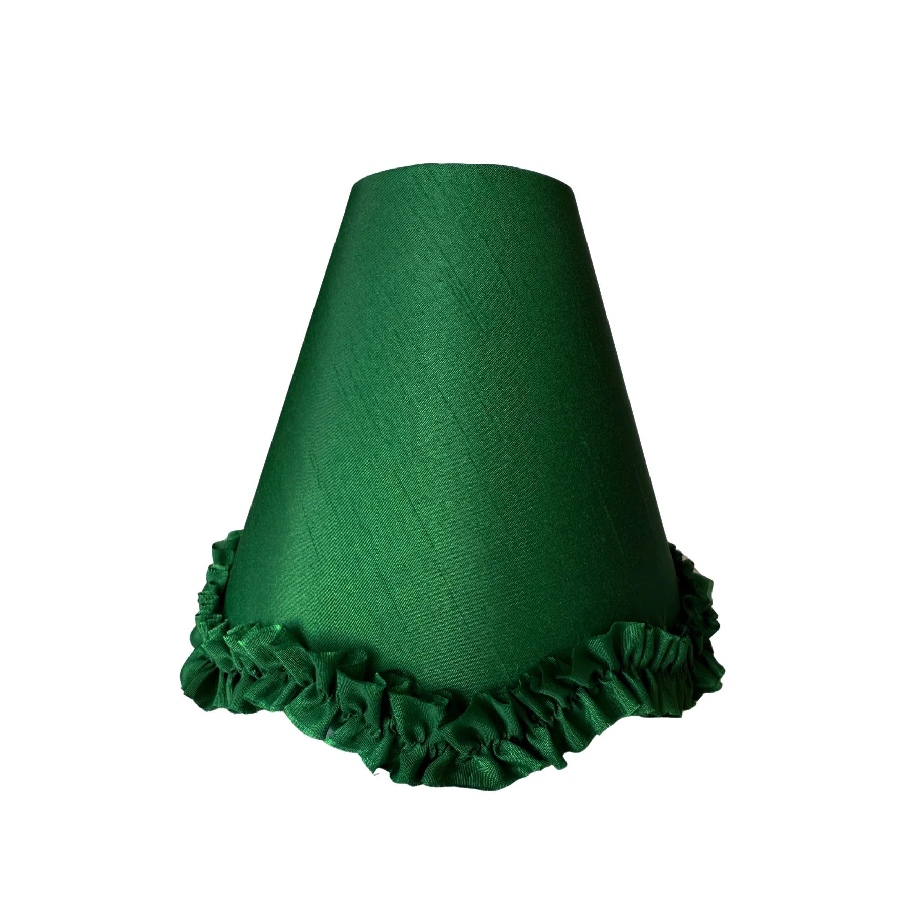 Emerald Scallop Ruffle Lamp Shade