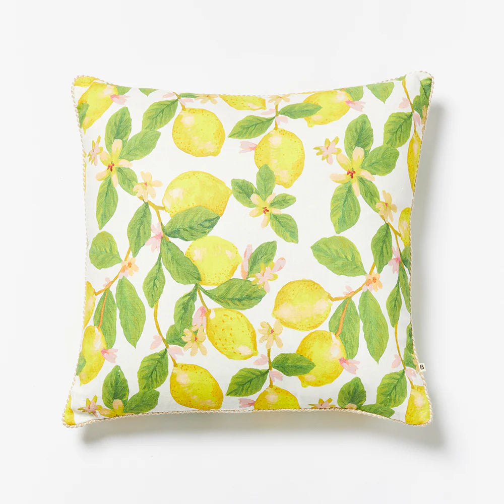 Bonnie and Neil Capri Yellow 60cm Cushion