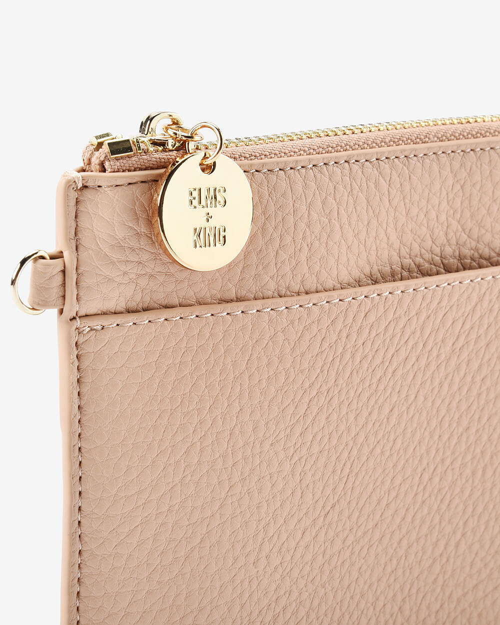 Elms + King Flat Pouch - Neutral Pebble