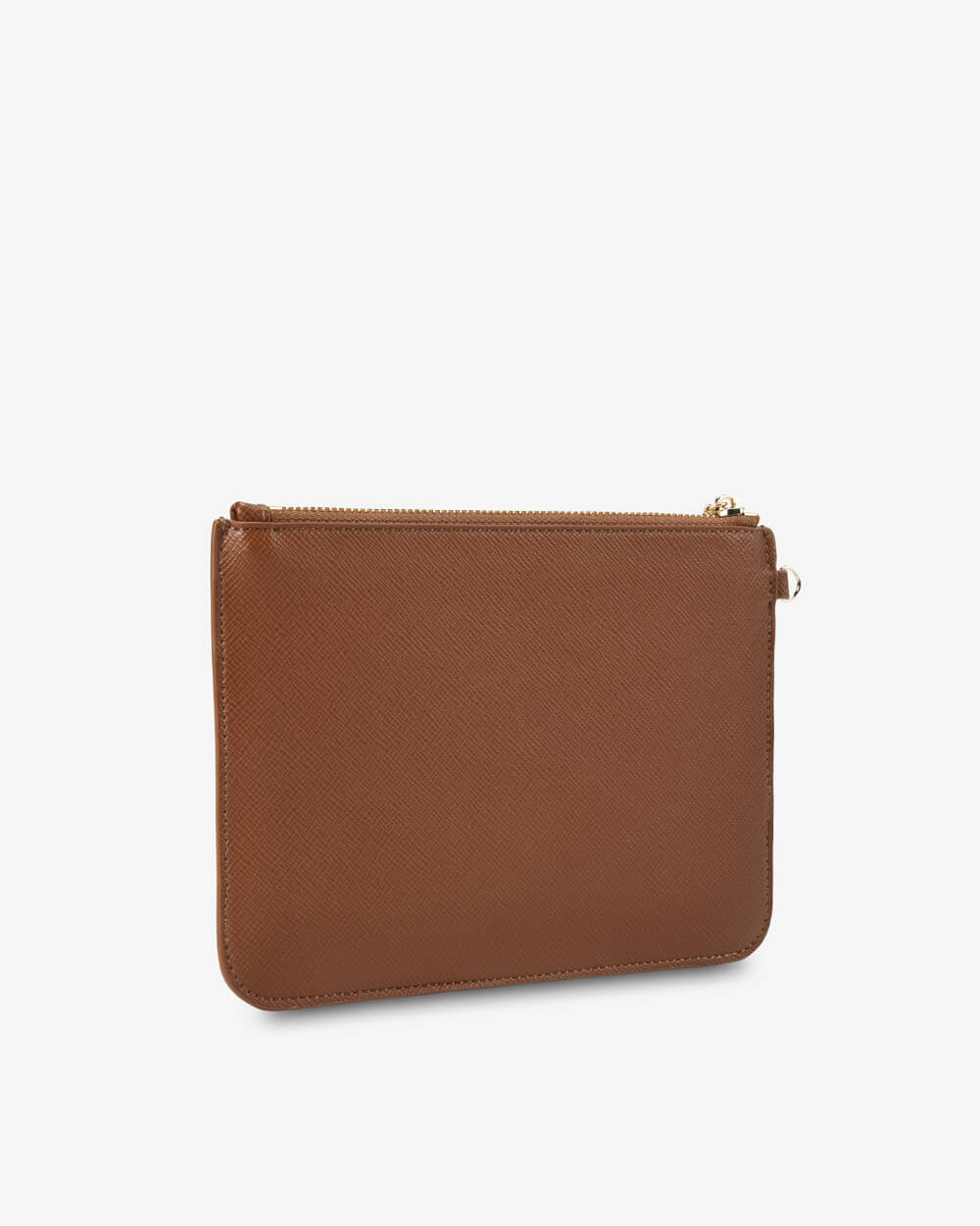 Elms + King Flat Pouch - Tan Saffiano