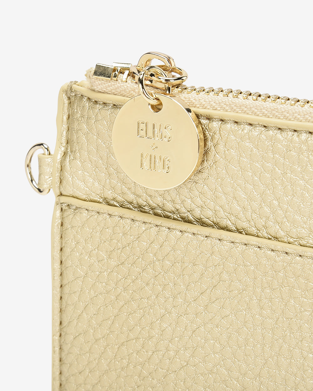 Elms + King Flat Pouch - Gold