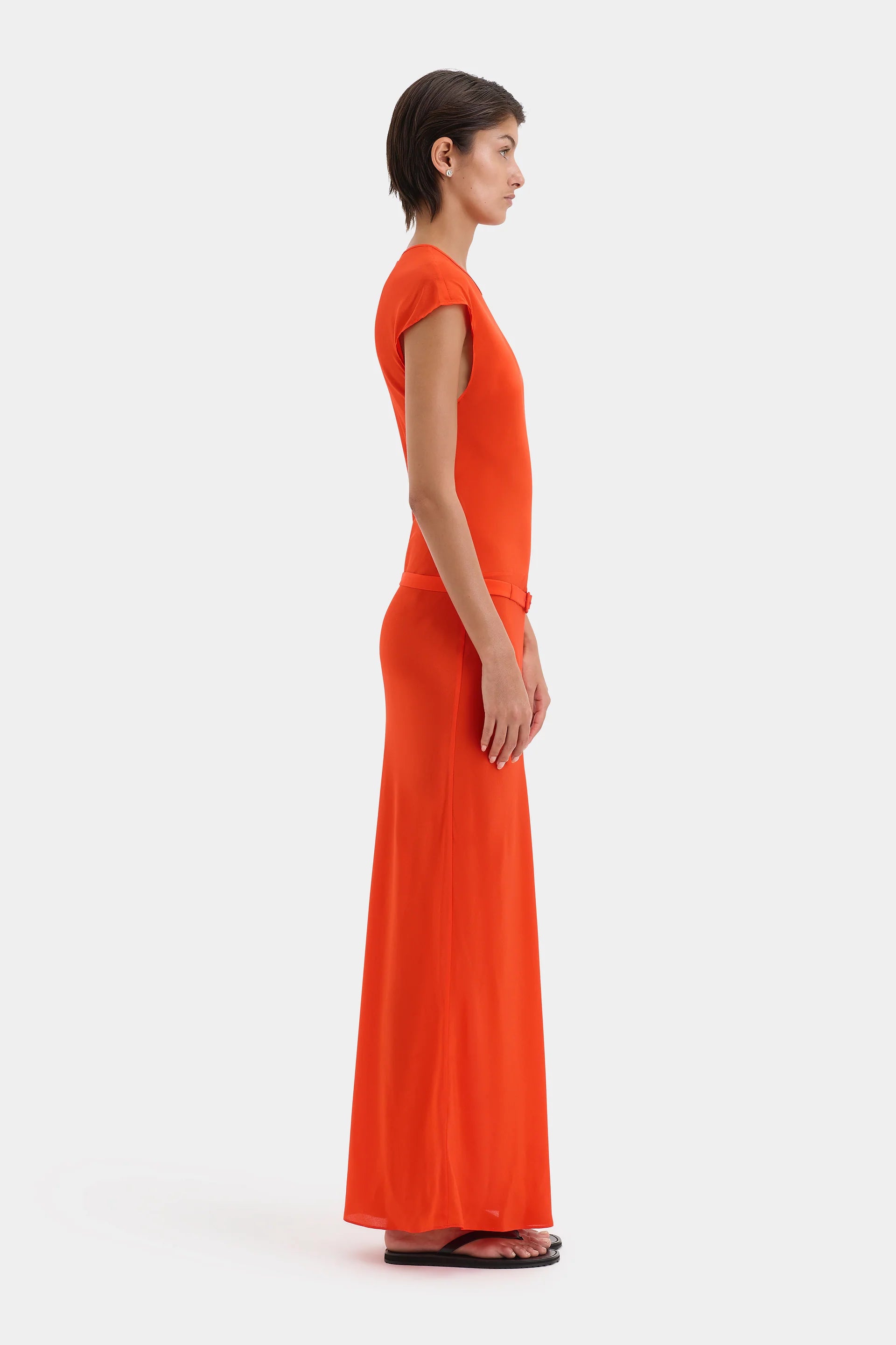 SIR. Fresca Belted Midi Dress