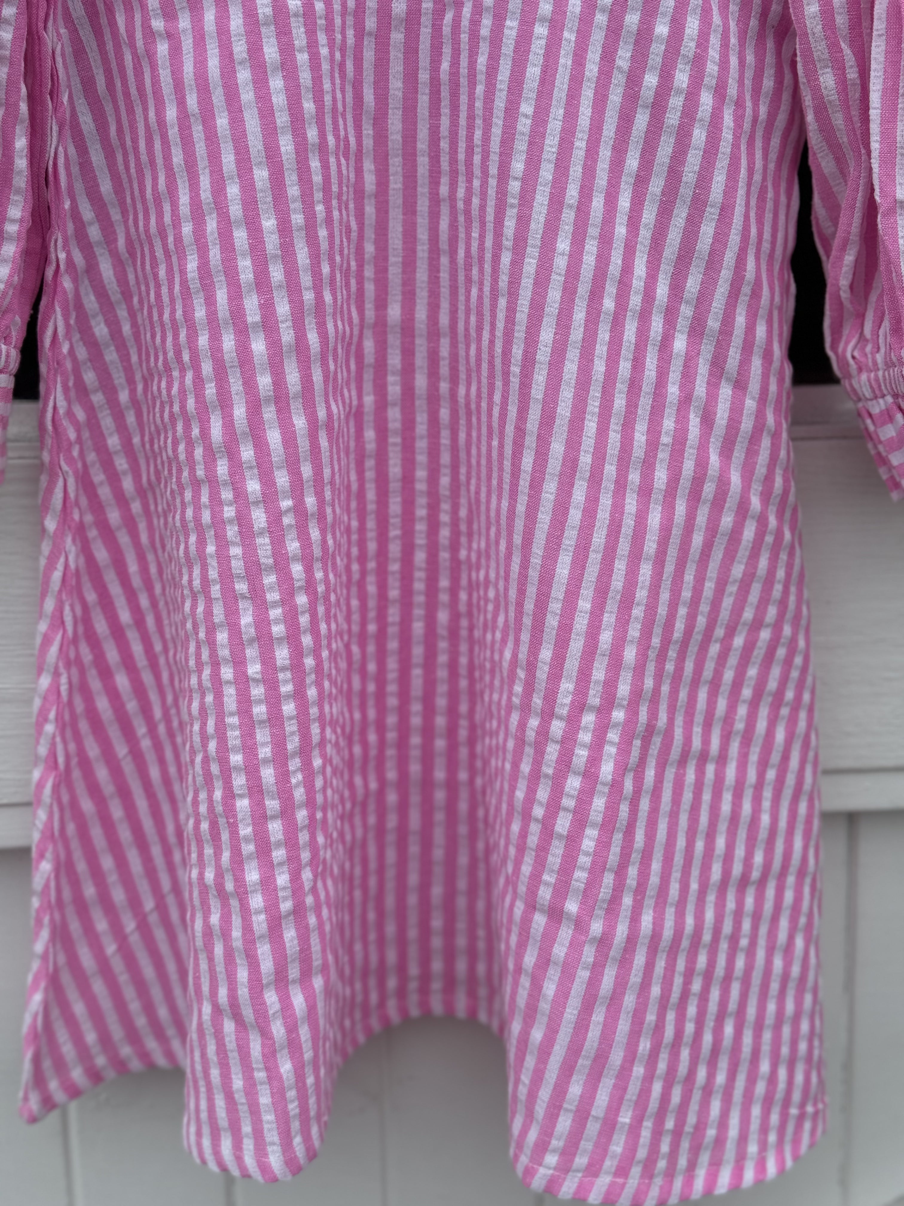 Grace & May Mini Pink Stripe A-line Dress