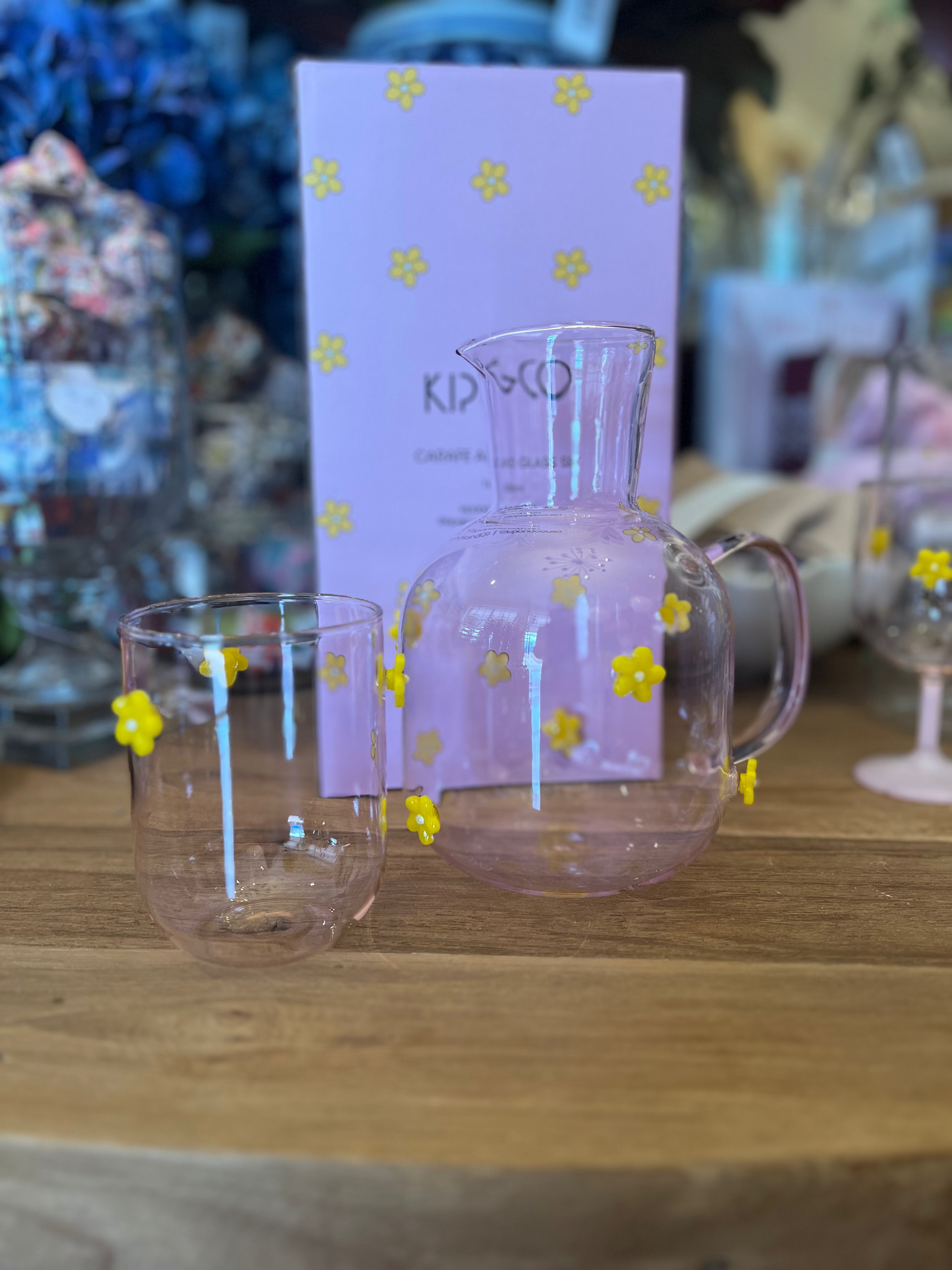Kip & Co Flower Power Carafe & Glass