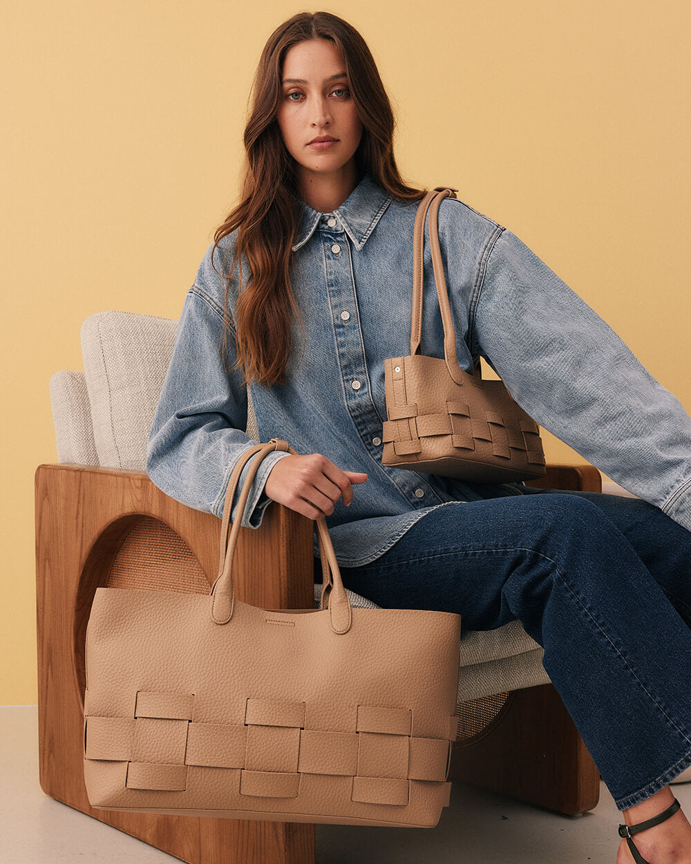 Elms + King Kensington Tote - Taupe