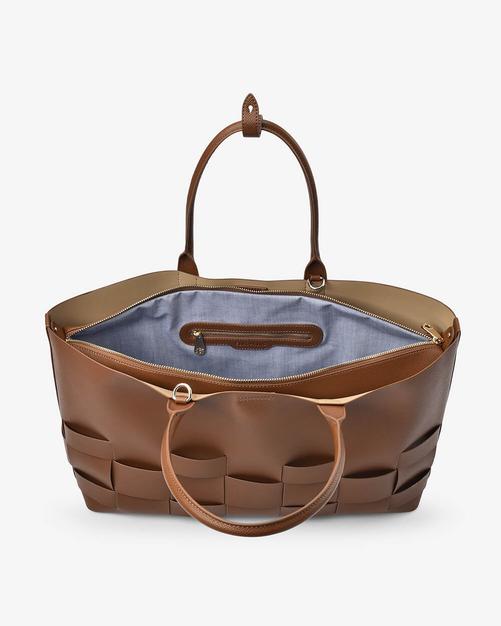 Elms + King Kensington Tote - Tan Saffiano