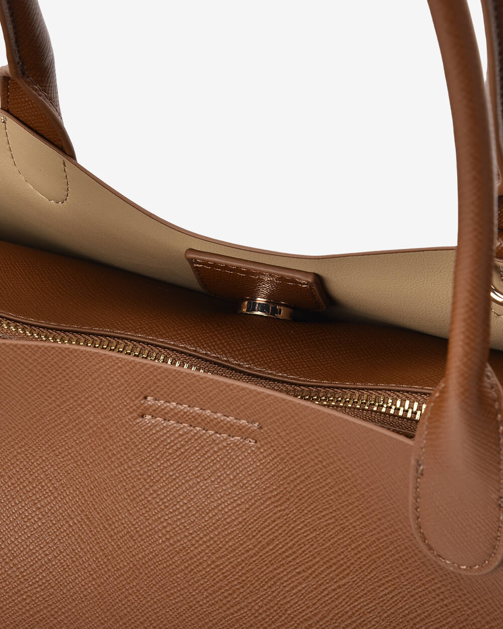 Elms + King Kensington Tote - Tan Saffiano