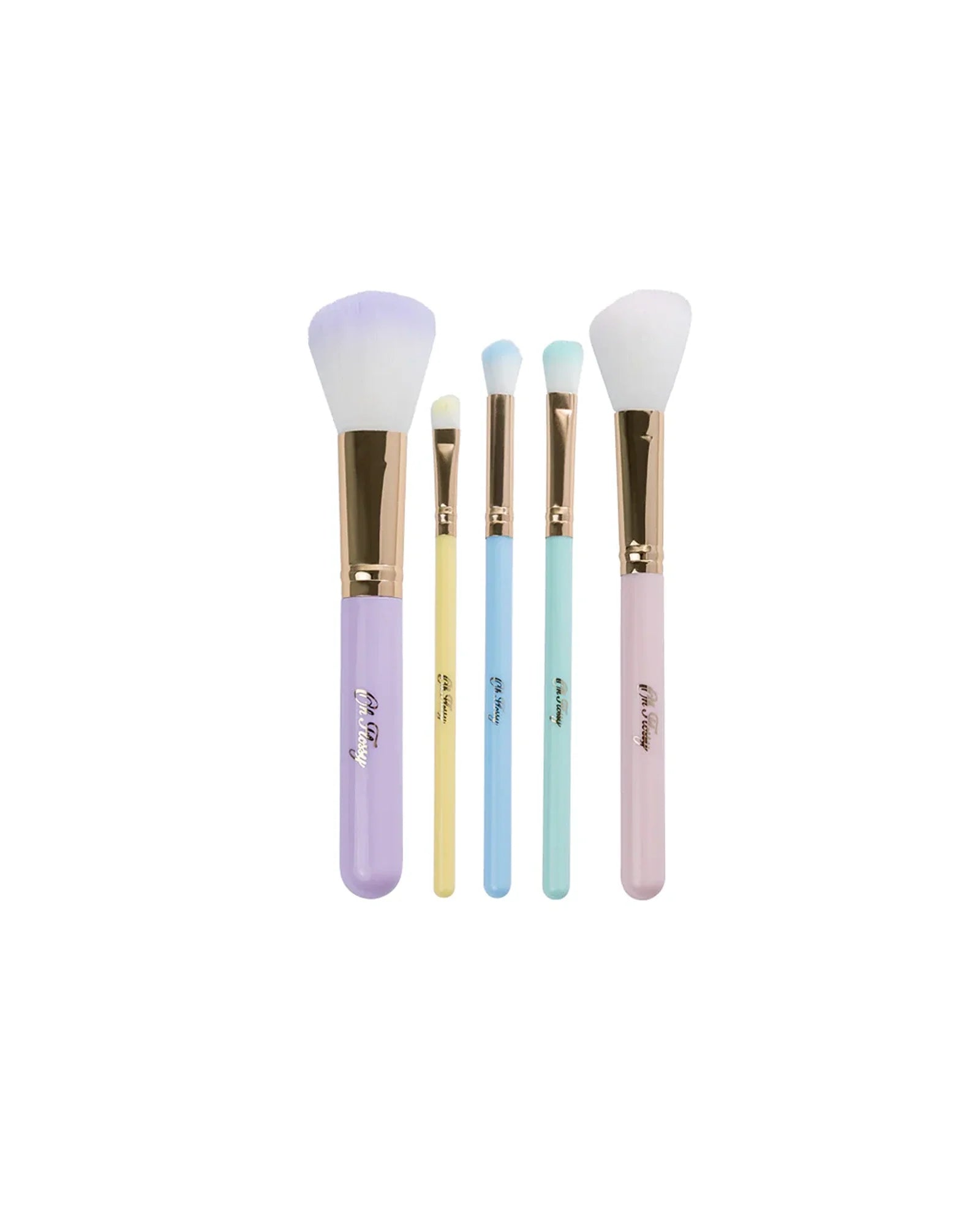 Oh Flossy 5-piece Rainbow Makeup Brush Set