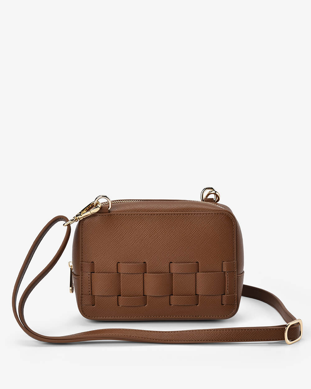 Elms + King London Crossbody - Tan Saffiano